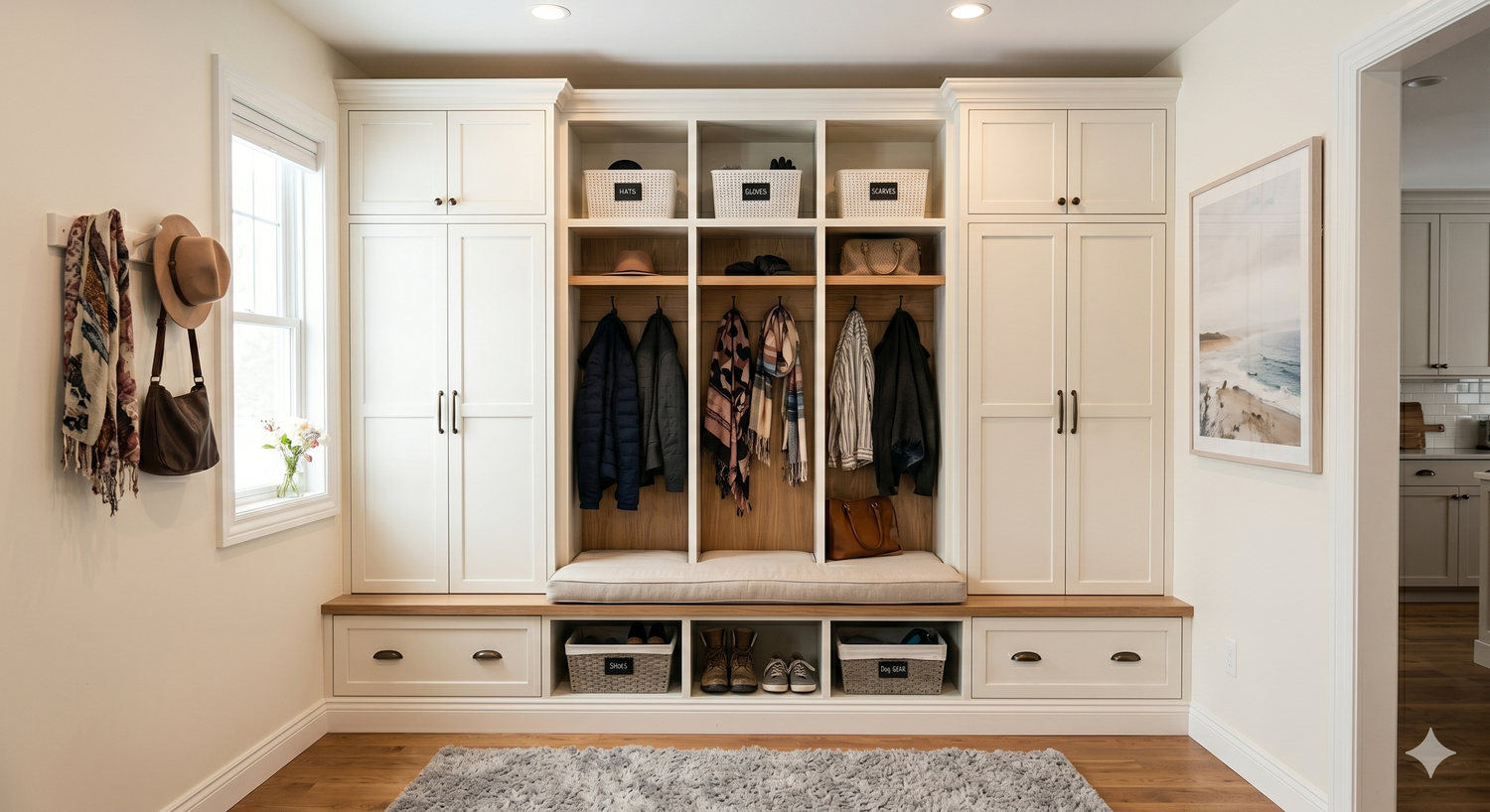 Custom Mudroom Cabinets for Fairfax, VA Homes