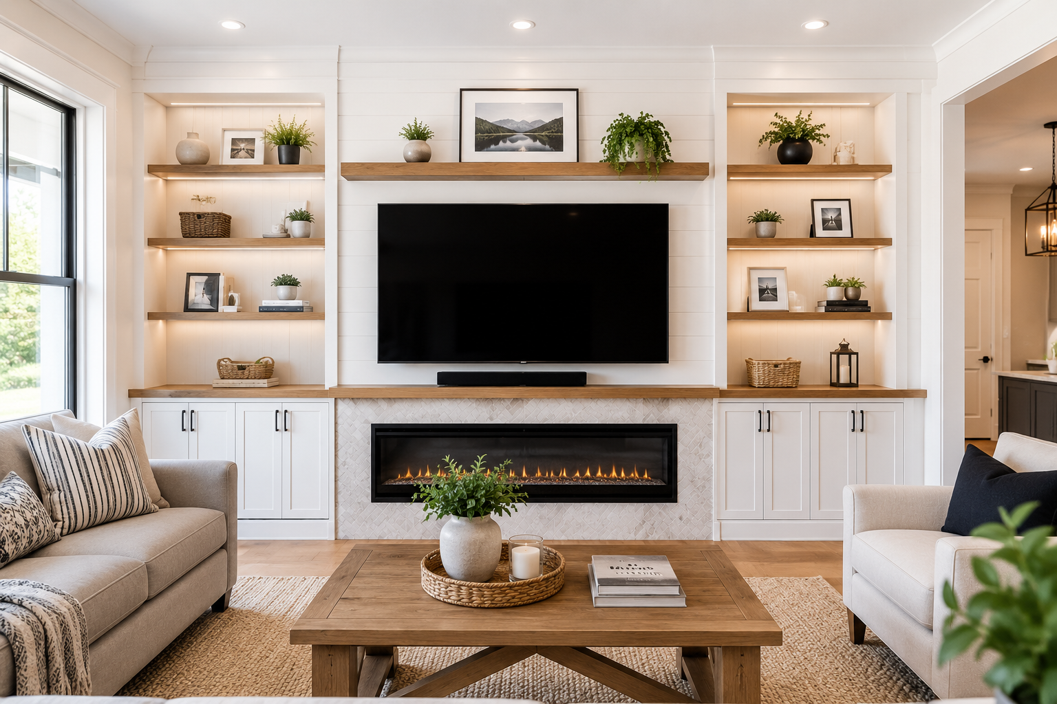 custom entertainment center built-ins