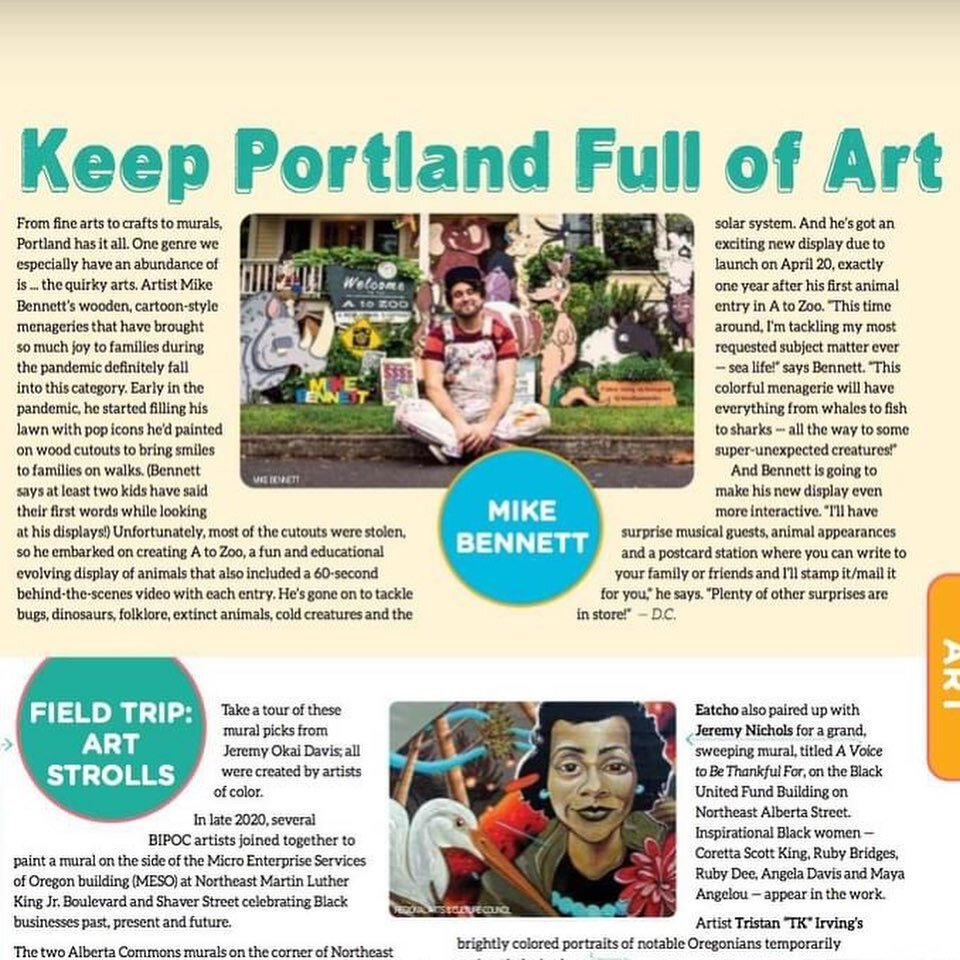 I&rsquo;m so honored to be featured in this month&rsquo;s issue of @pdx_parent! There&rsquo;s so many wonderful COVID &amp; Family safe ideas in this magazine! Check it out!