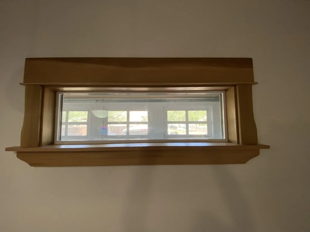 new windows with custom cedar trim