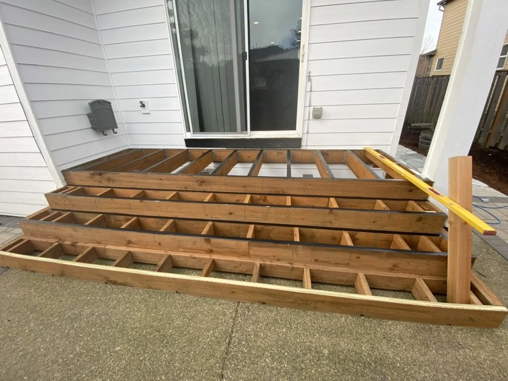 New stairs for home entrance