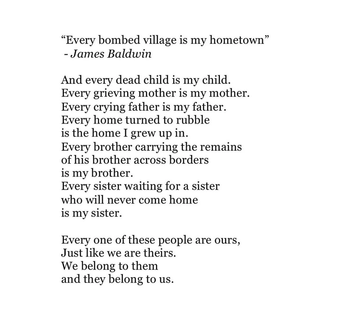 “We Belong to Each Other”