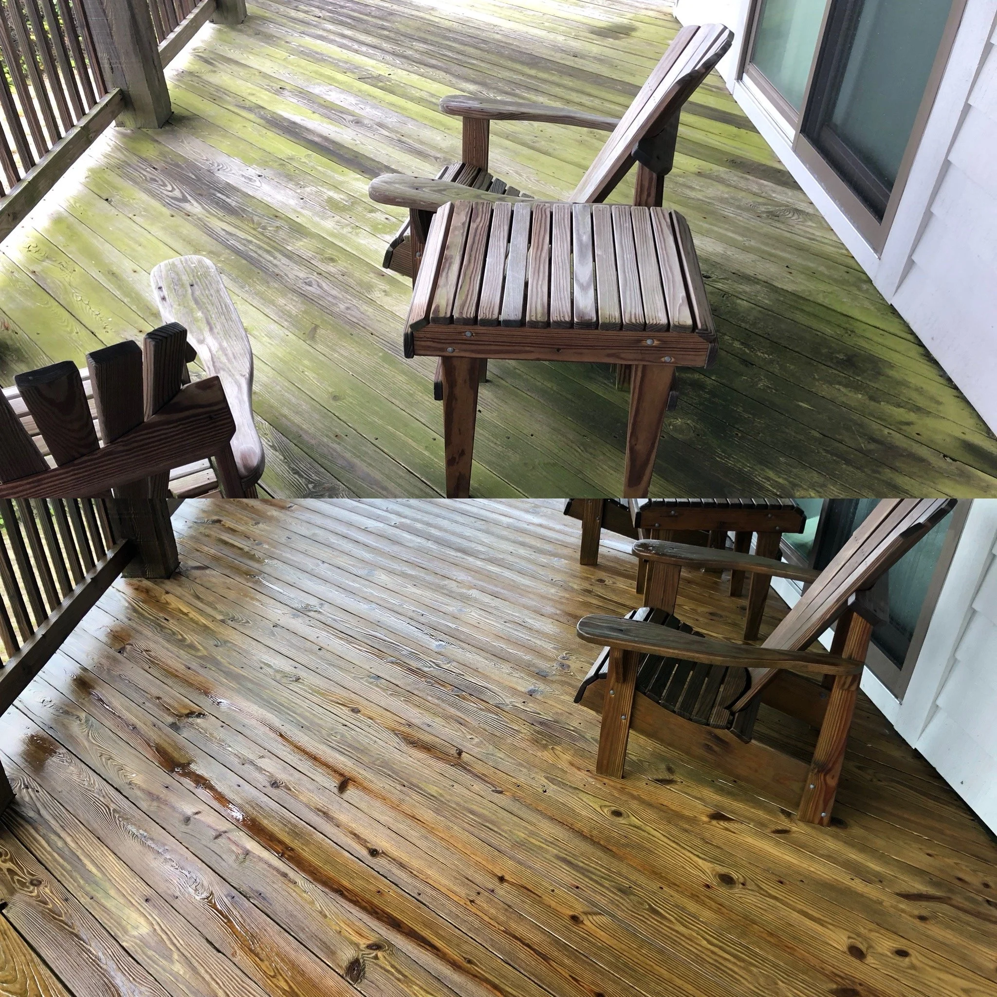 Mold and algae removal with pressure washing service in the Outer Banks.