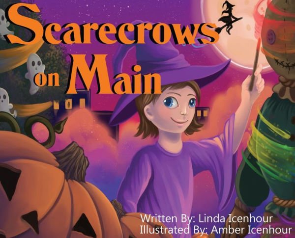 Scarecrows on Main is a rhyming book inspired by the author's very own hometown of Mountain City, Tennessee. The annual Scarecrows on Main festival involves decorating Main Street's lamp posts with creative scarecrows decorated as monsters, spooky sc