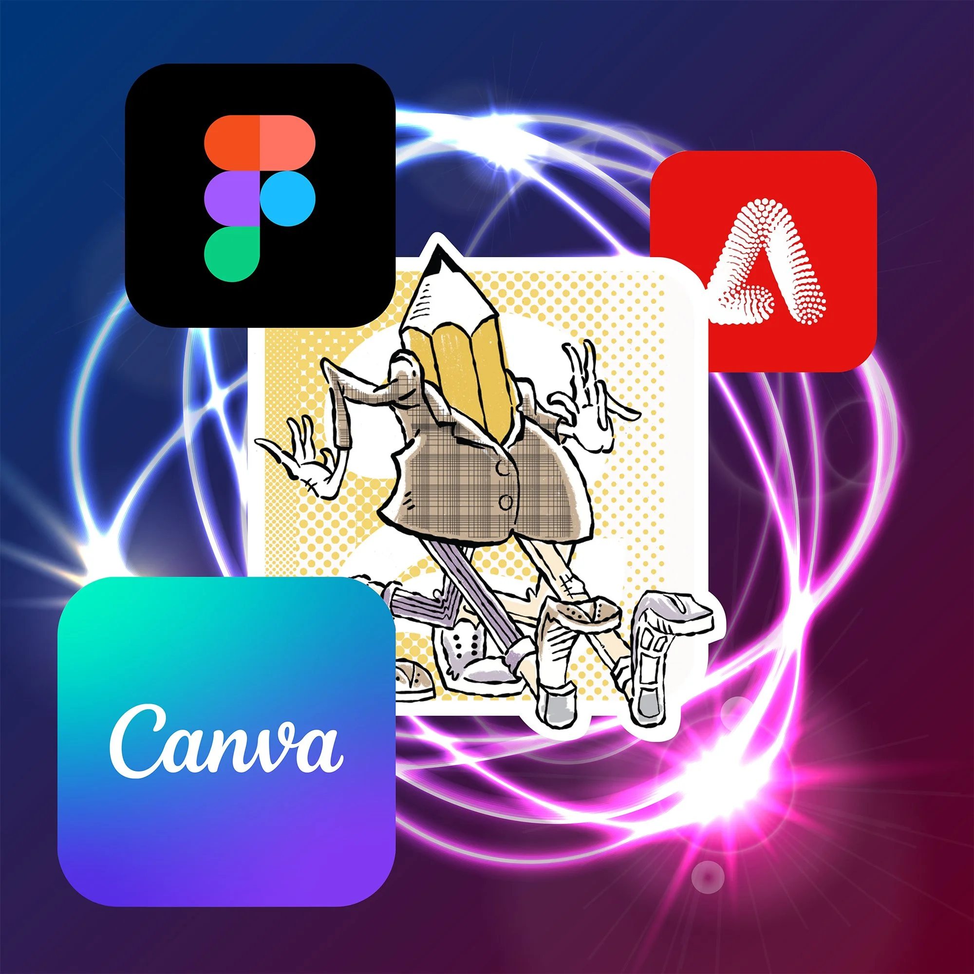 Two Designers Walk Into a Bar Achieves Podcast Singularity in Historic Merger with Canva, Figma, and Adobe