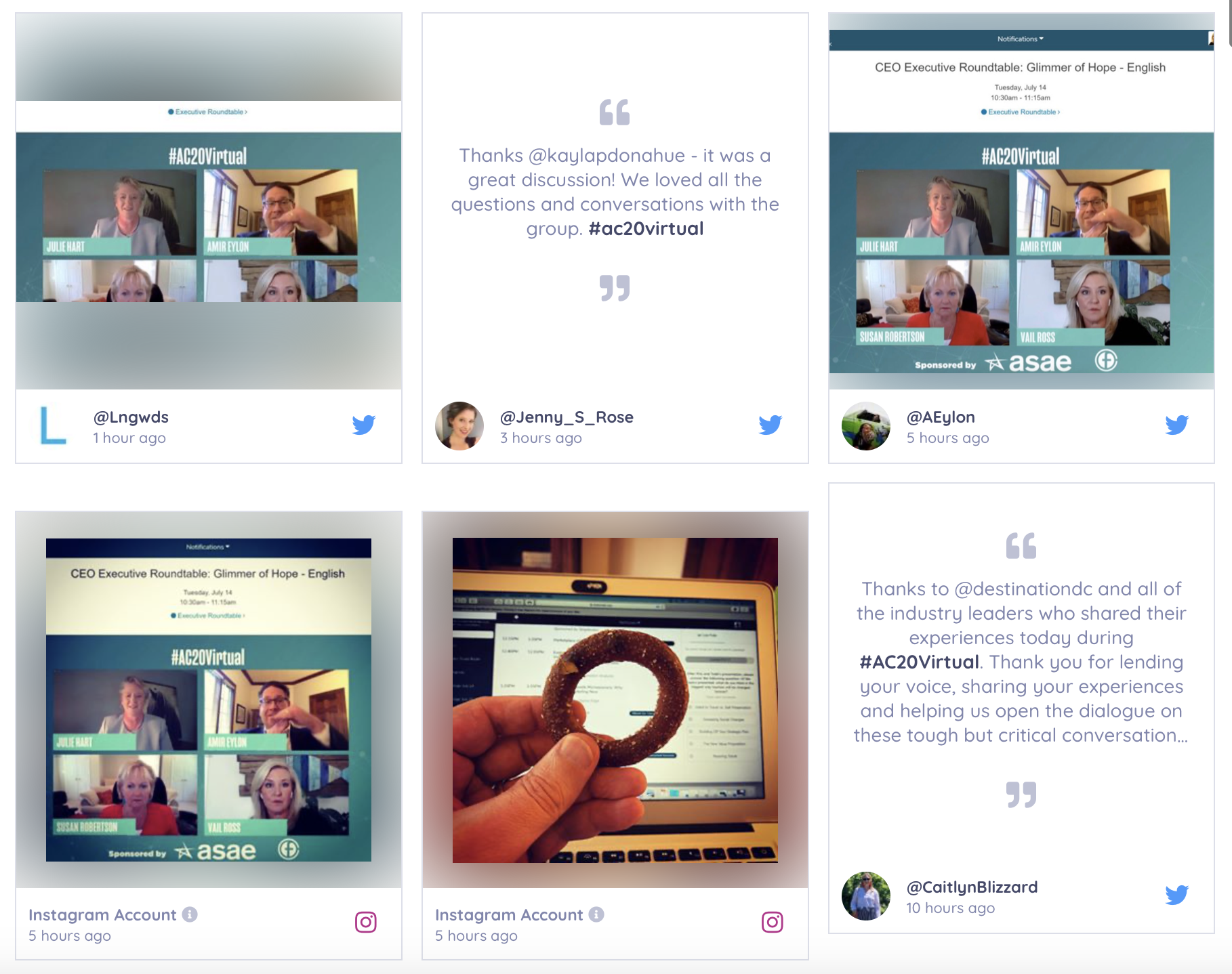 Virtual Event Social Media