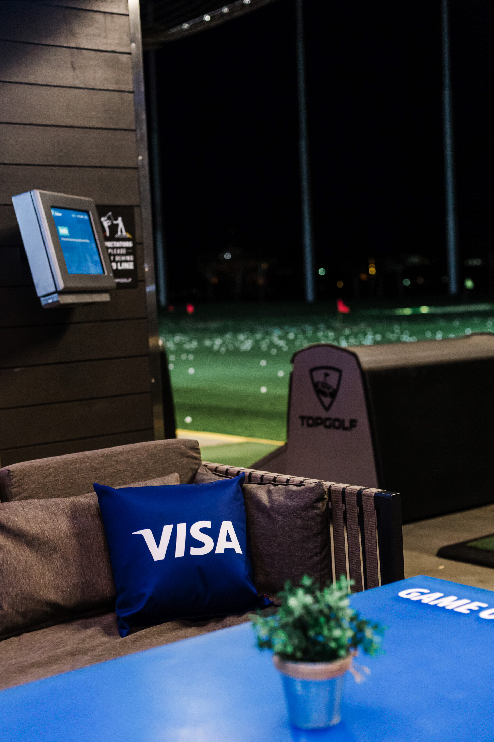 top golf branded pillow