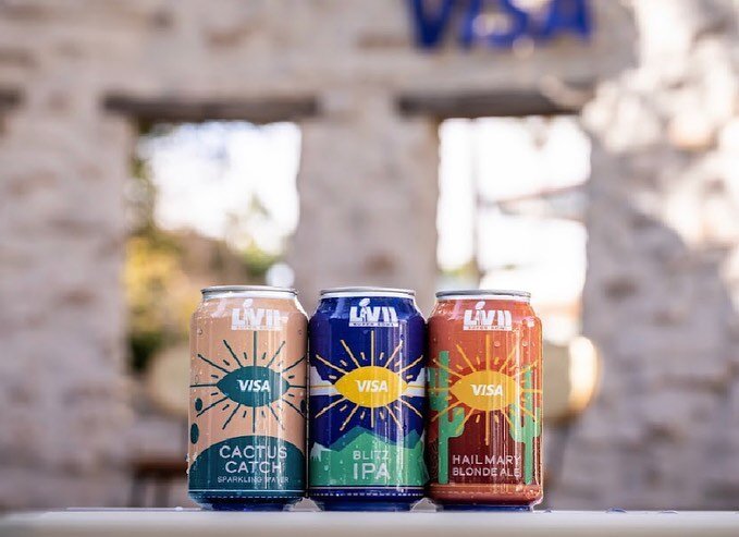 Super Bowl LVII - we miss you! Thanks to @visaglobalevents for the opportunity to bring super bowl weekend to life for the Visa brand. It was a blast!
 
Looking back, some of the MVPs of the event were the custom beer cans served table-side, an inter