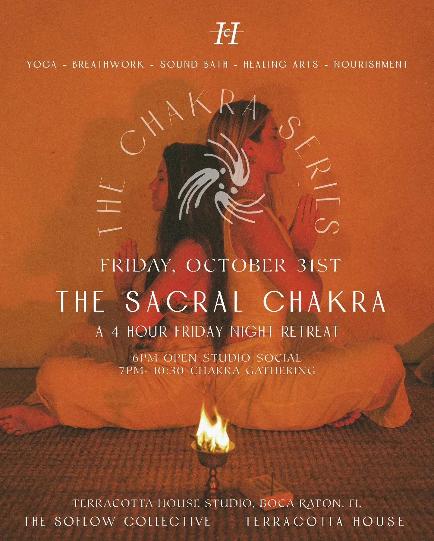 ONE WEEK AWAY🟠 The Sacral Chakra Gathering
All Hallows&rsquo; Eve &mdash; Friday, October 31

Join us this Halloween with the Sacral Chakra Gathering &mdash; the energetic center of creativity, pleasure, and flow.

The second gathering in our eight-