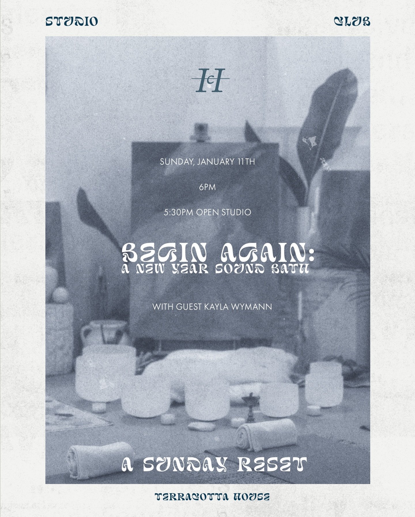 Begin Again: A New Year&rsquo;s Reset
Part of the Sunday Reset Series
Sunday, January 11th 

OPEN STUDIO 5:30 | SOUNDBATH 6:00 PM 
Terracotta House &ndash; Boca Raton Studio

The start of a new year offers a natural pause&mdash;a moment to clear the 