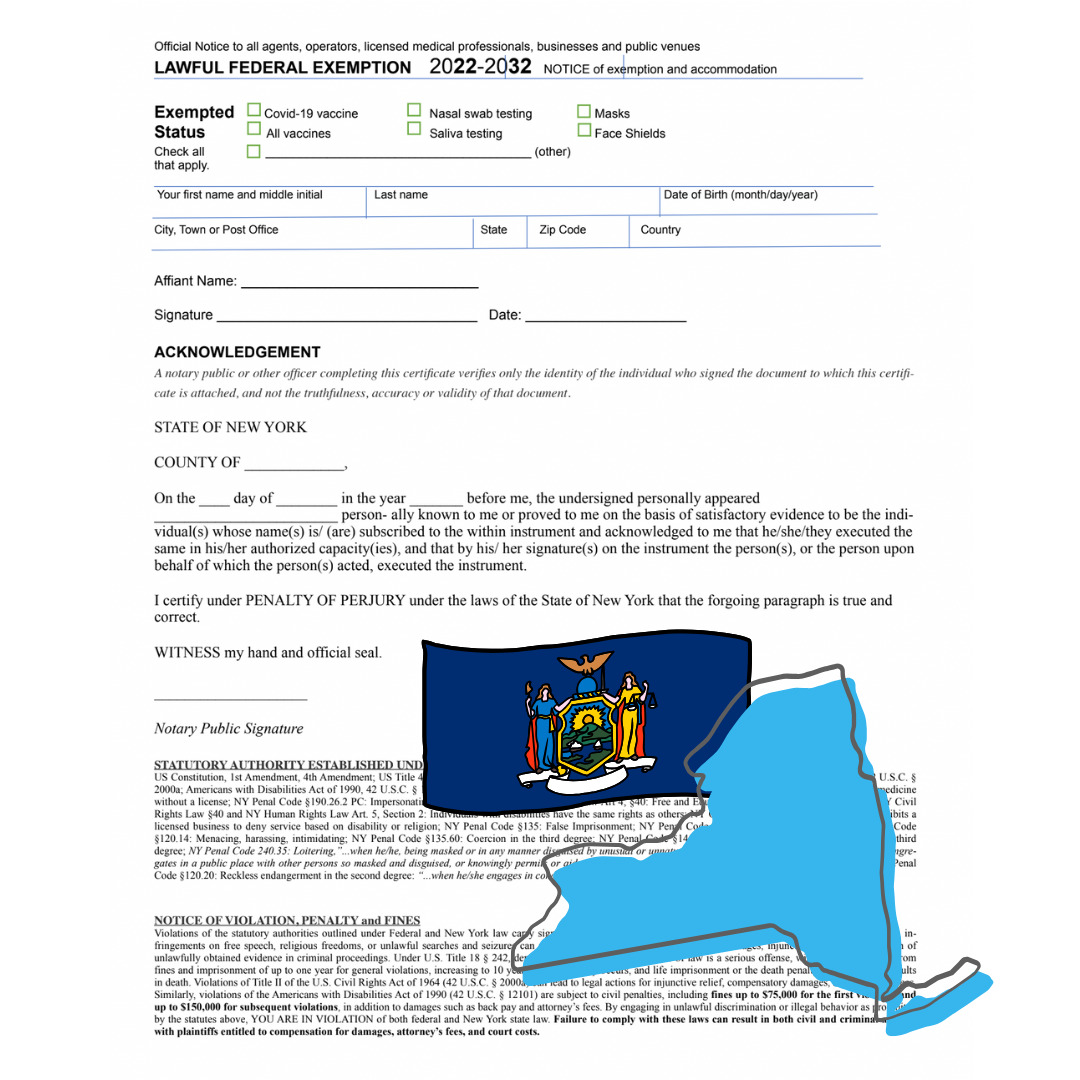 LEGAL FEDERAL RELIGIOUS EXEMPTION (NY)