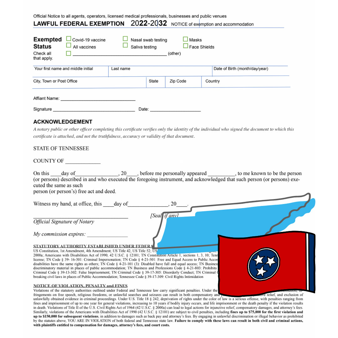 LEGAL FEDERAL RELIGIOUS EXEMPTION (TN)