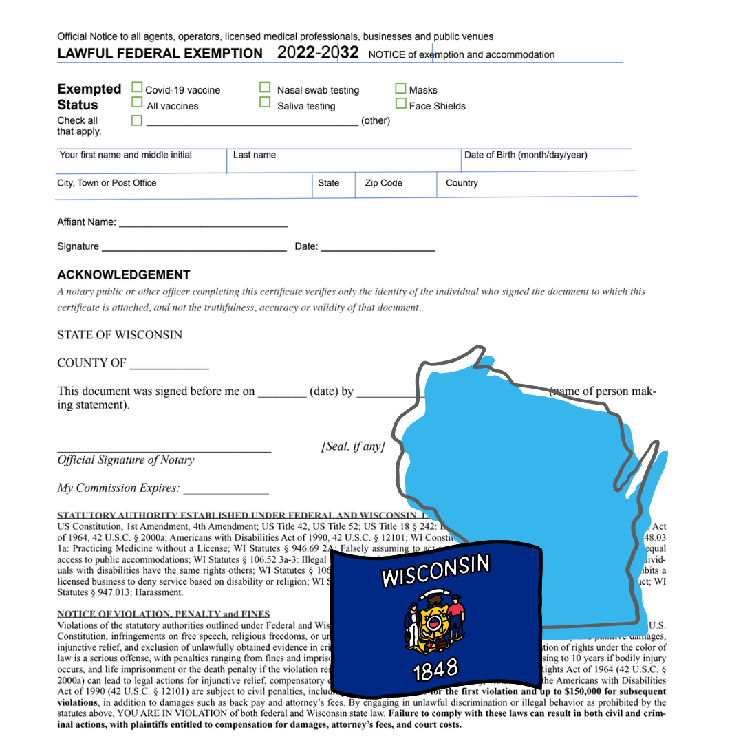 LEGAL FEDERAL RELIGIOUS EXEMPTION (WI)