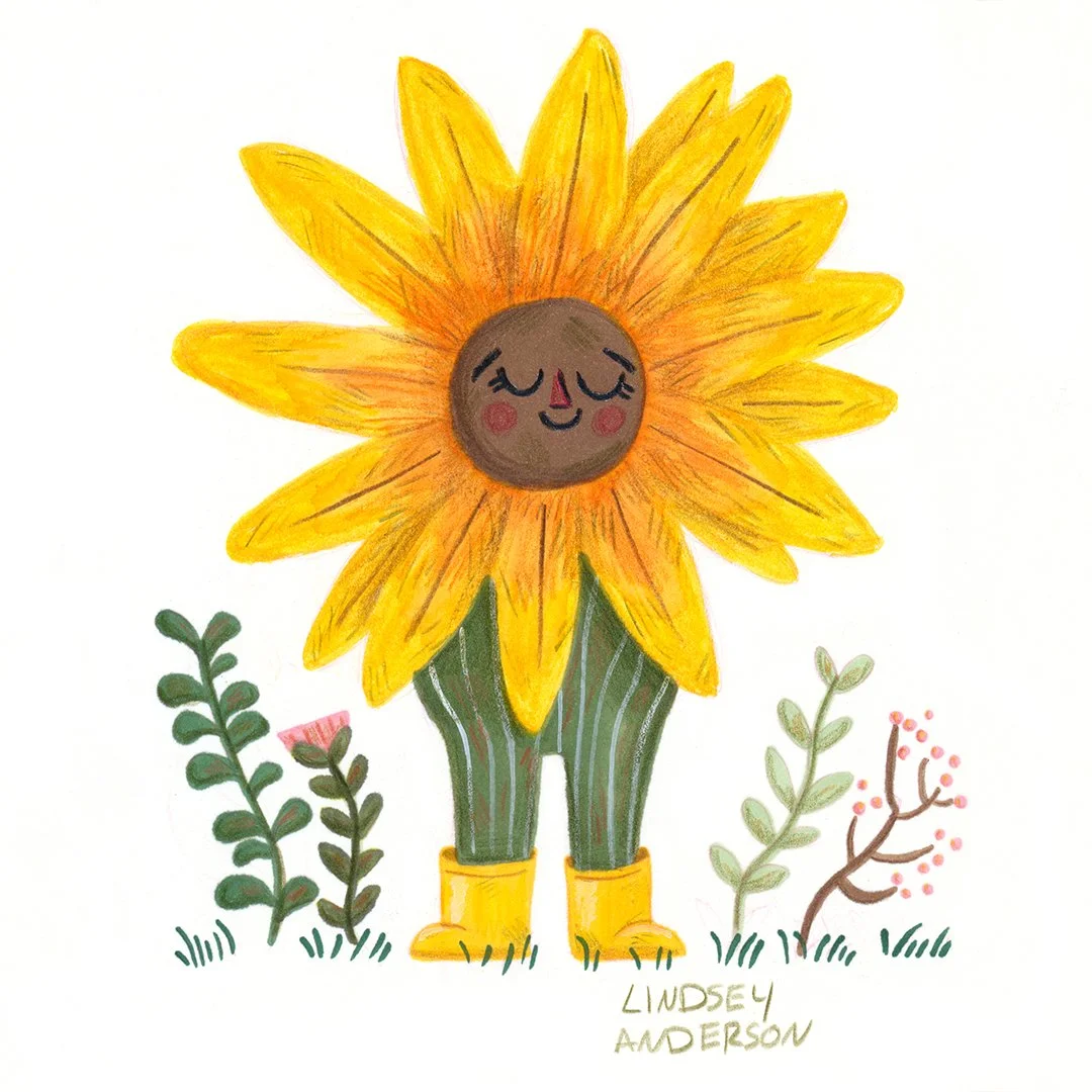 An old sunflower illustration from my sketchbook. 🌻 Made with markers and colored pencils.
.
.
.
#folkart #feelgoodart #illustrationdaily #illustrationartists #kidsillustration #illustrationlove  #autumnvibes #autumnmood #sunflowerlove #sunflowers