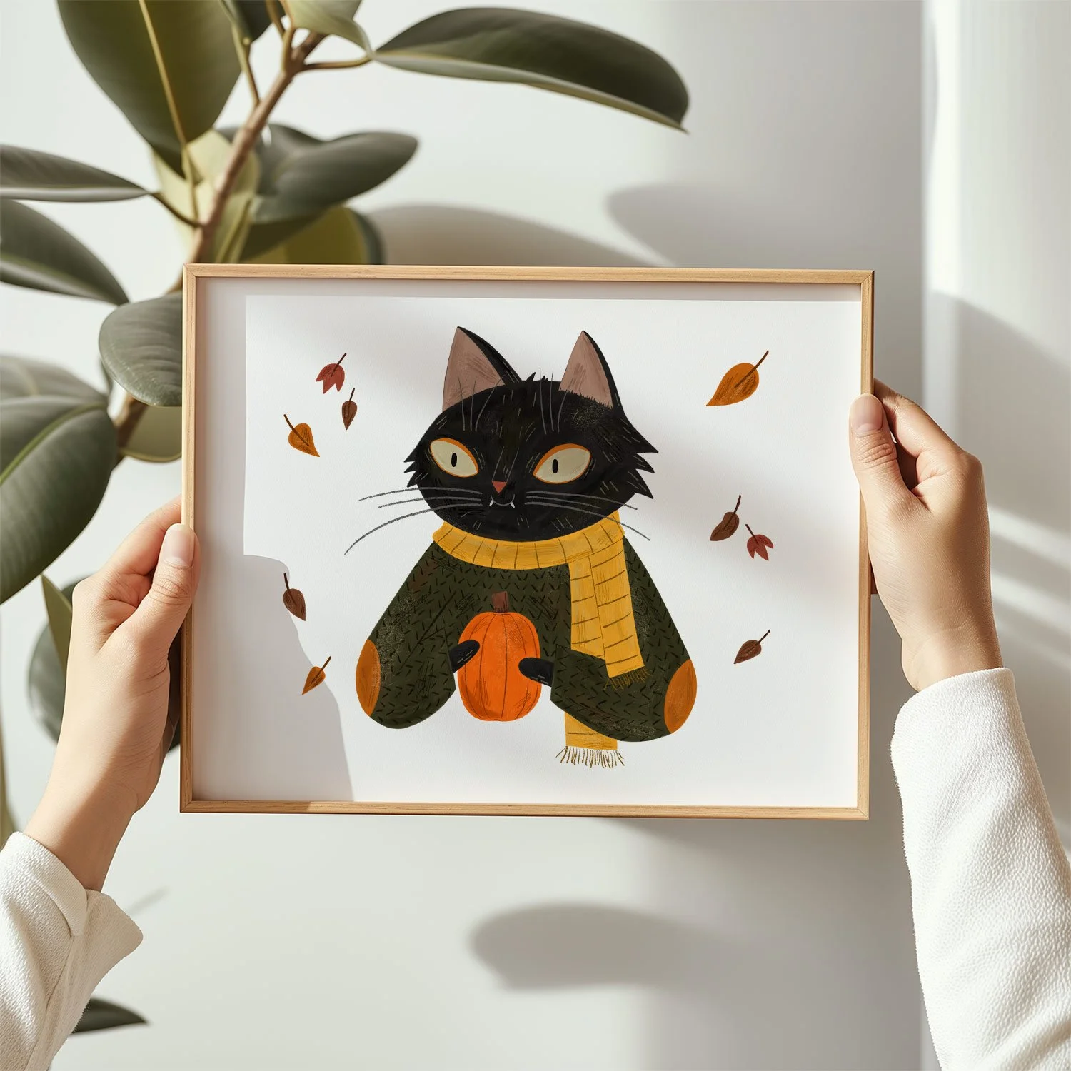 Over the long weekend I added a bunch of new items to the sh💛p for Fall, including this cozy little black cat. 
.
.
.
#blackcatlove #cozyhome #cozyvibes #cozyliving #catlover #catart #falldecor #autumnvibes #autumndecor #autumnmood #wallart #walldec