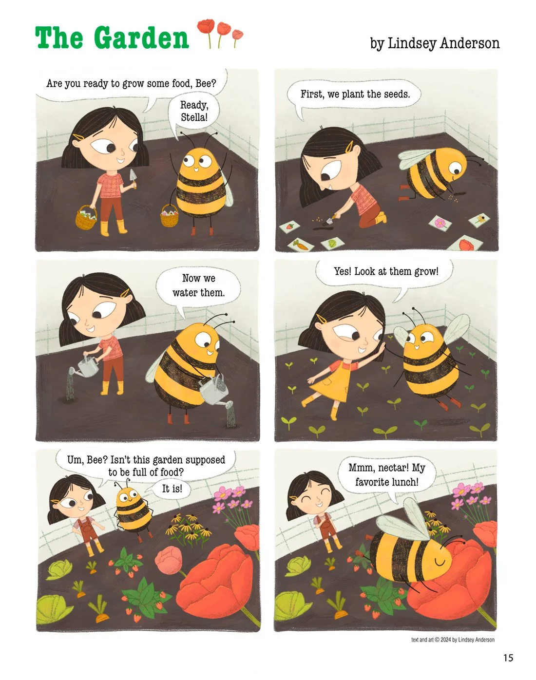 Panel Story for Ladybug Magazine