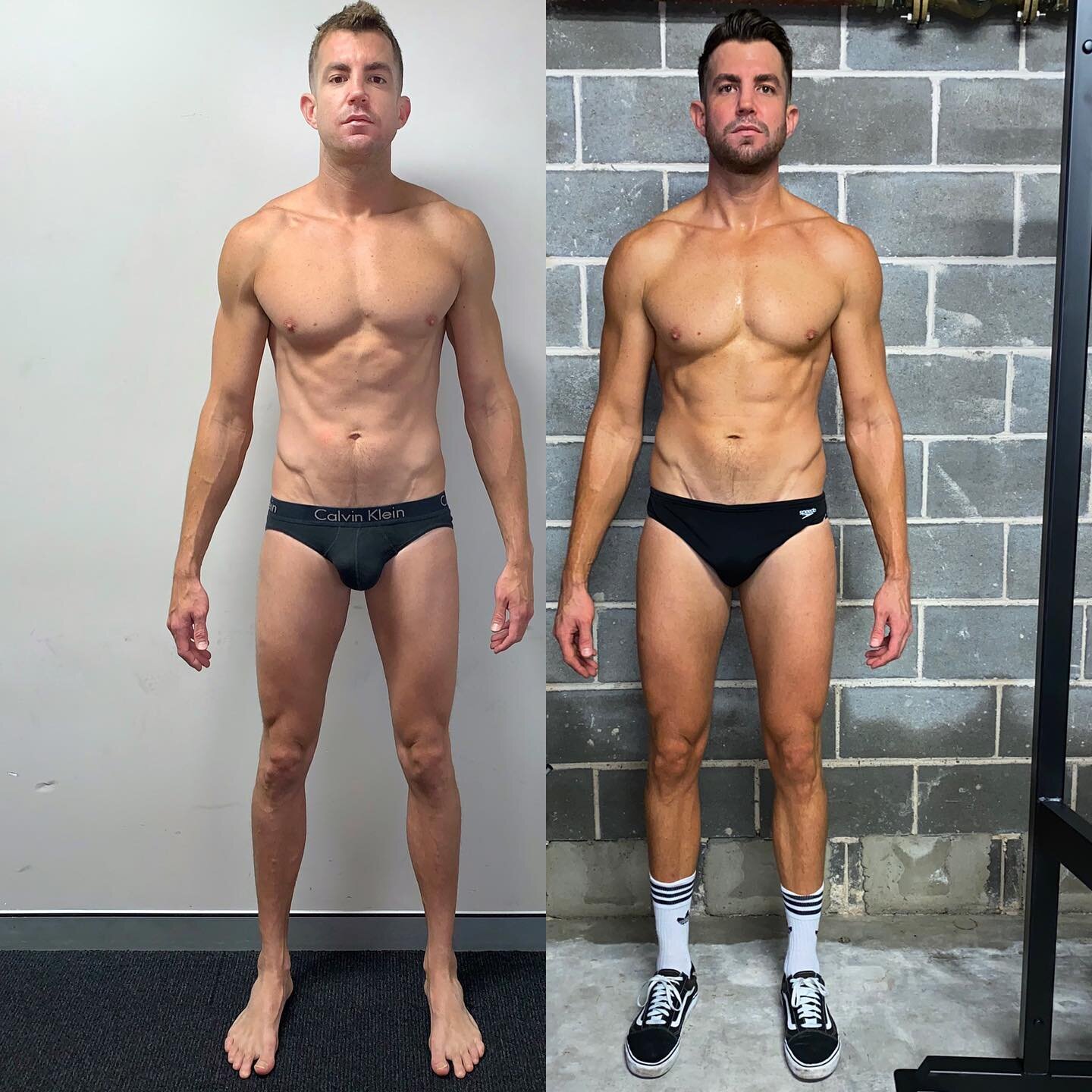 Awesome work Ben!! Ben added 10kg of lean muscle mass over a 2 year period. Although Ben had a great level of fitness when he started training with me, I was able to help Ben increase his lean muscle mass and fine tune his training form and technique