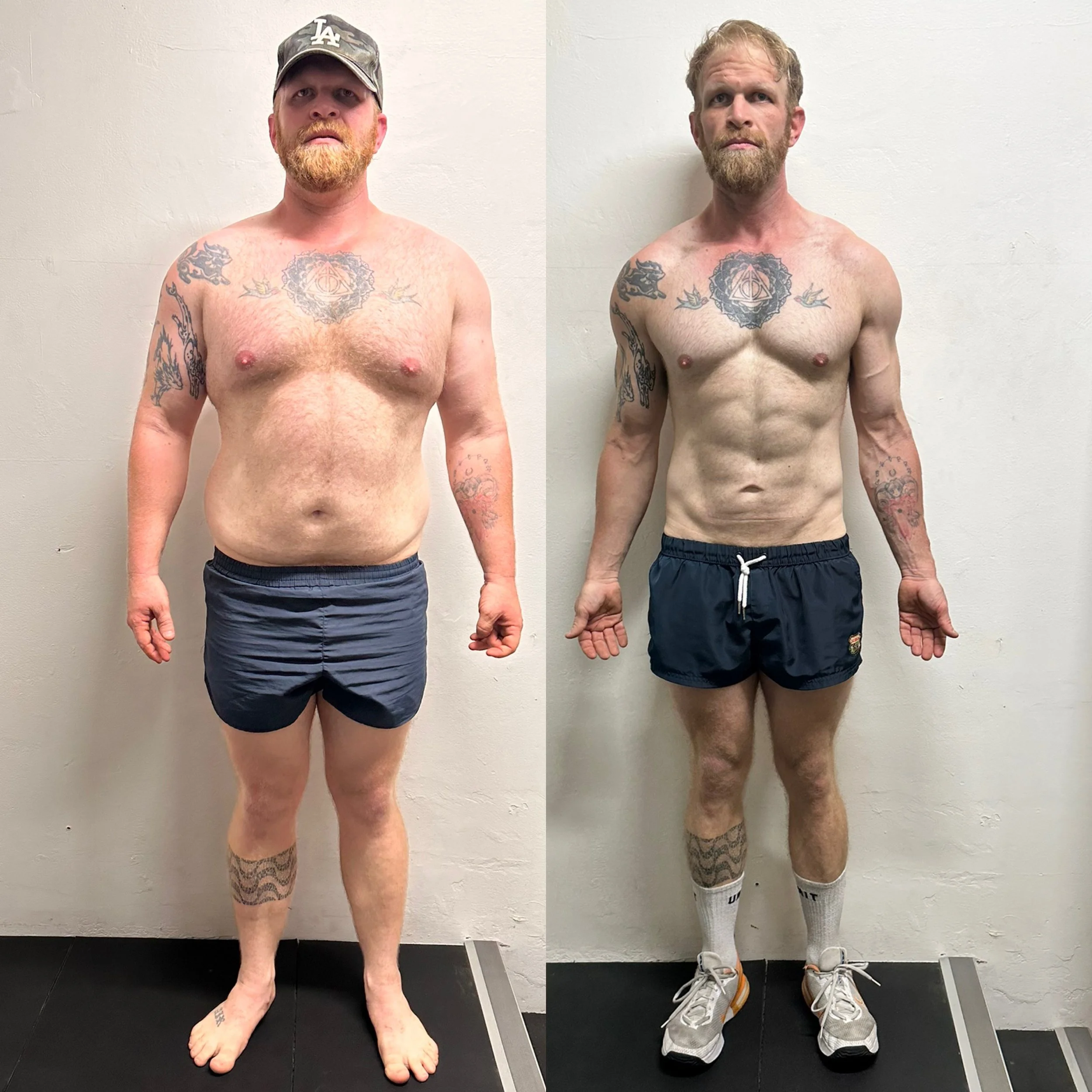 Alec body transformation 25kg fat loss and lean muscle gain with FullForm personal trainer Sydney
