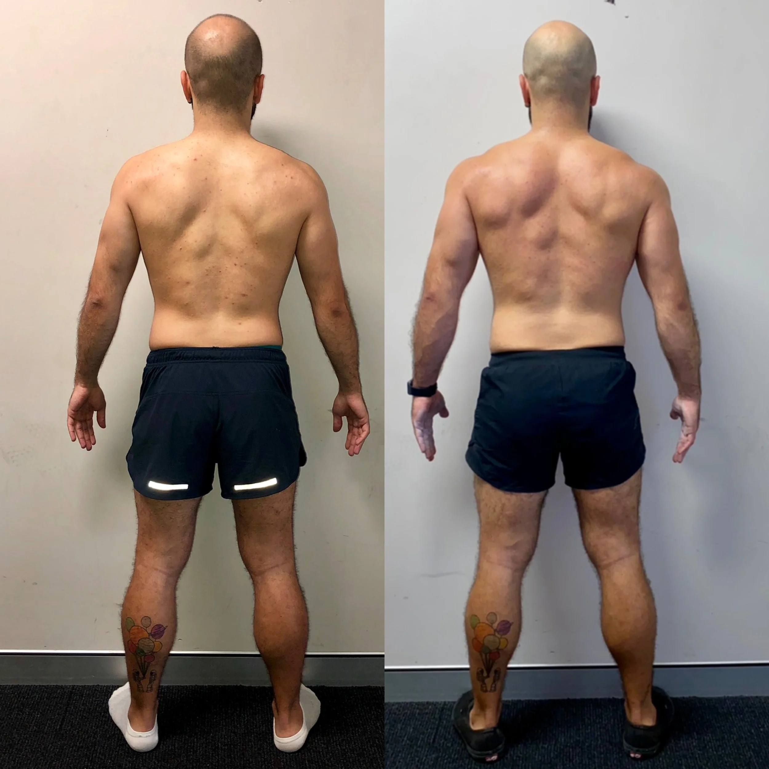 Gokhan back view showing targeted muscle development with FullForm