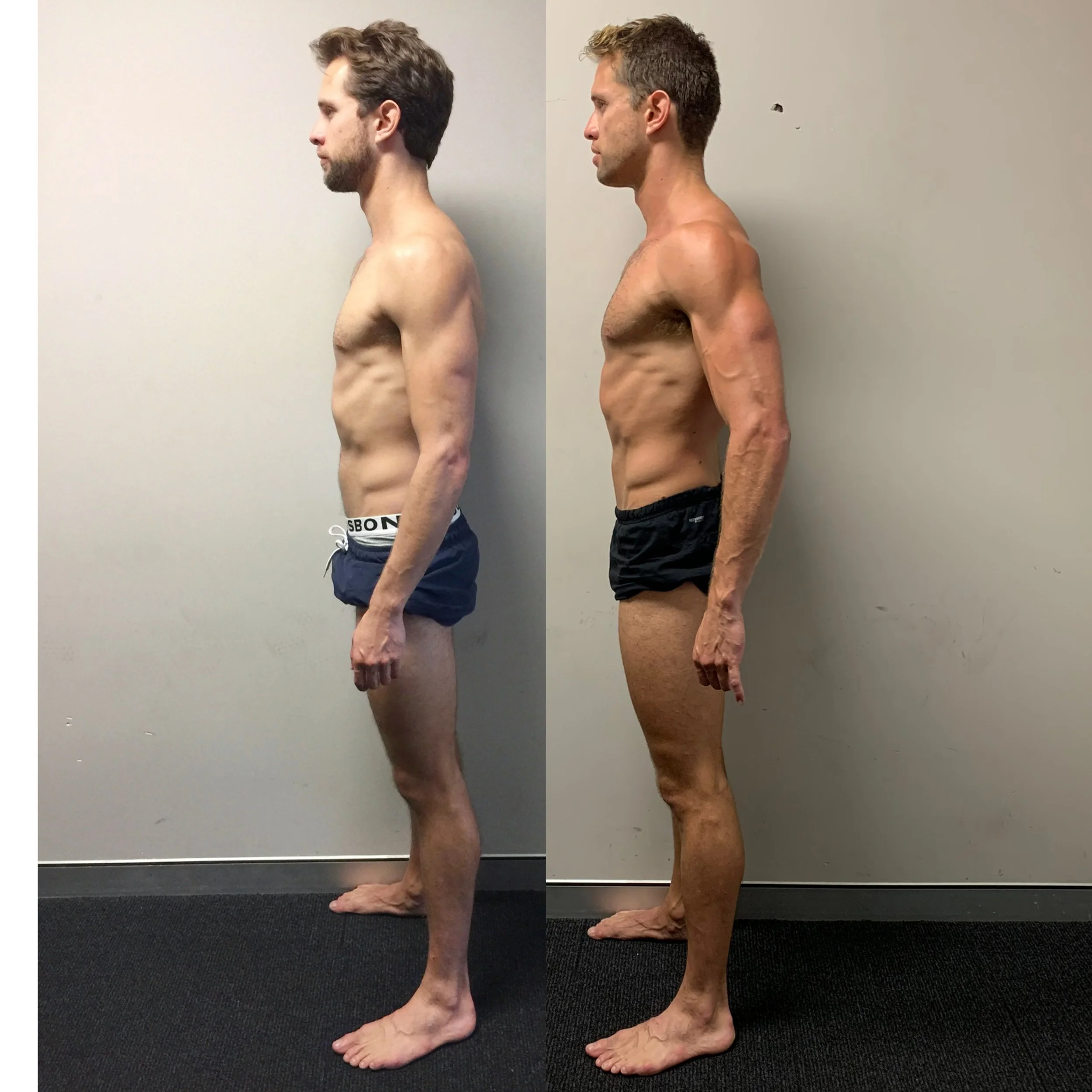 Sam side profile after improving technique and posture with FullForm