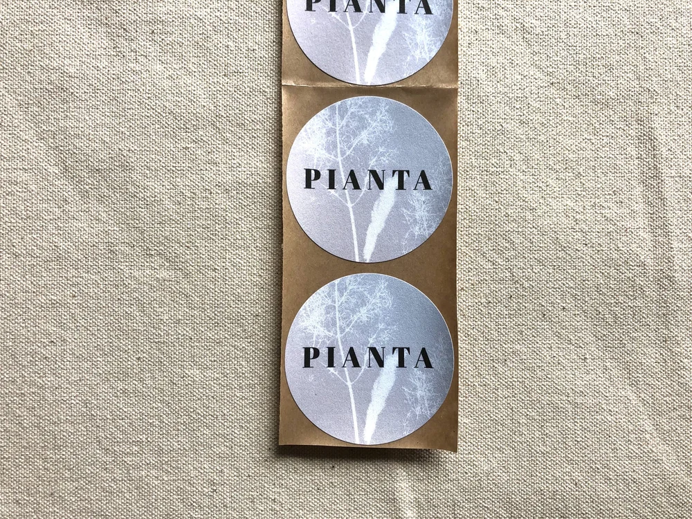 Recycled Vellum Paper Sticker. Fully customizable. Wine Labels