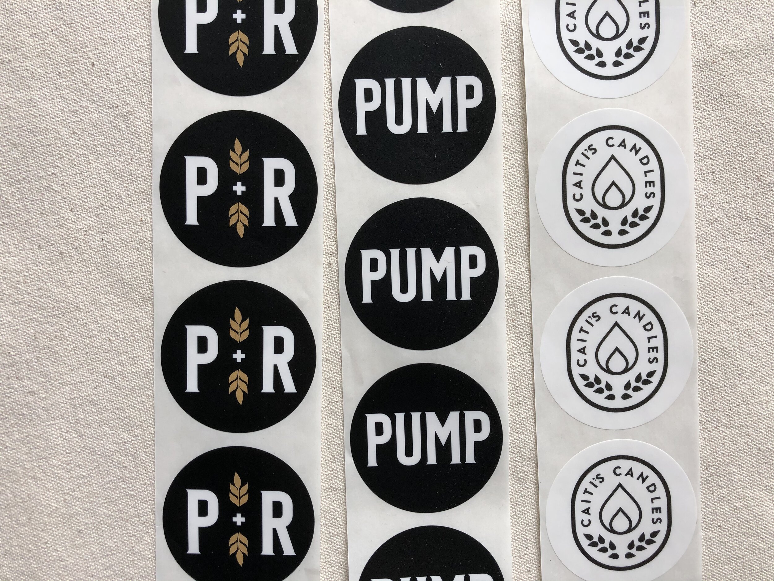 Compost Stickers  1.1 Round Pre-Printed