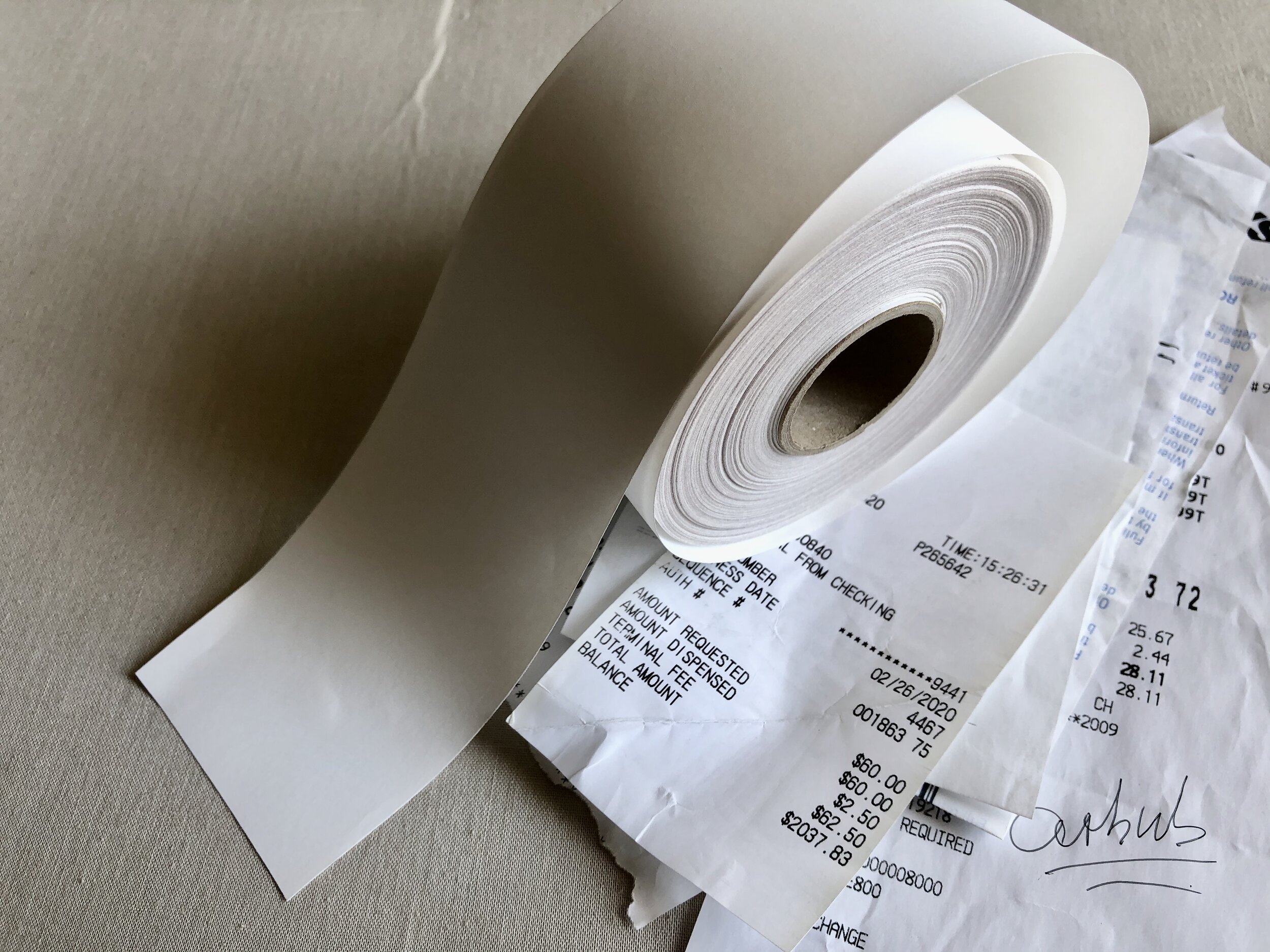 Water Soluble Receipt Paper — Plan It Green Printing