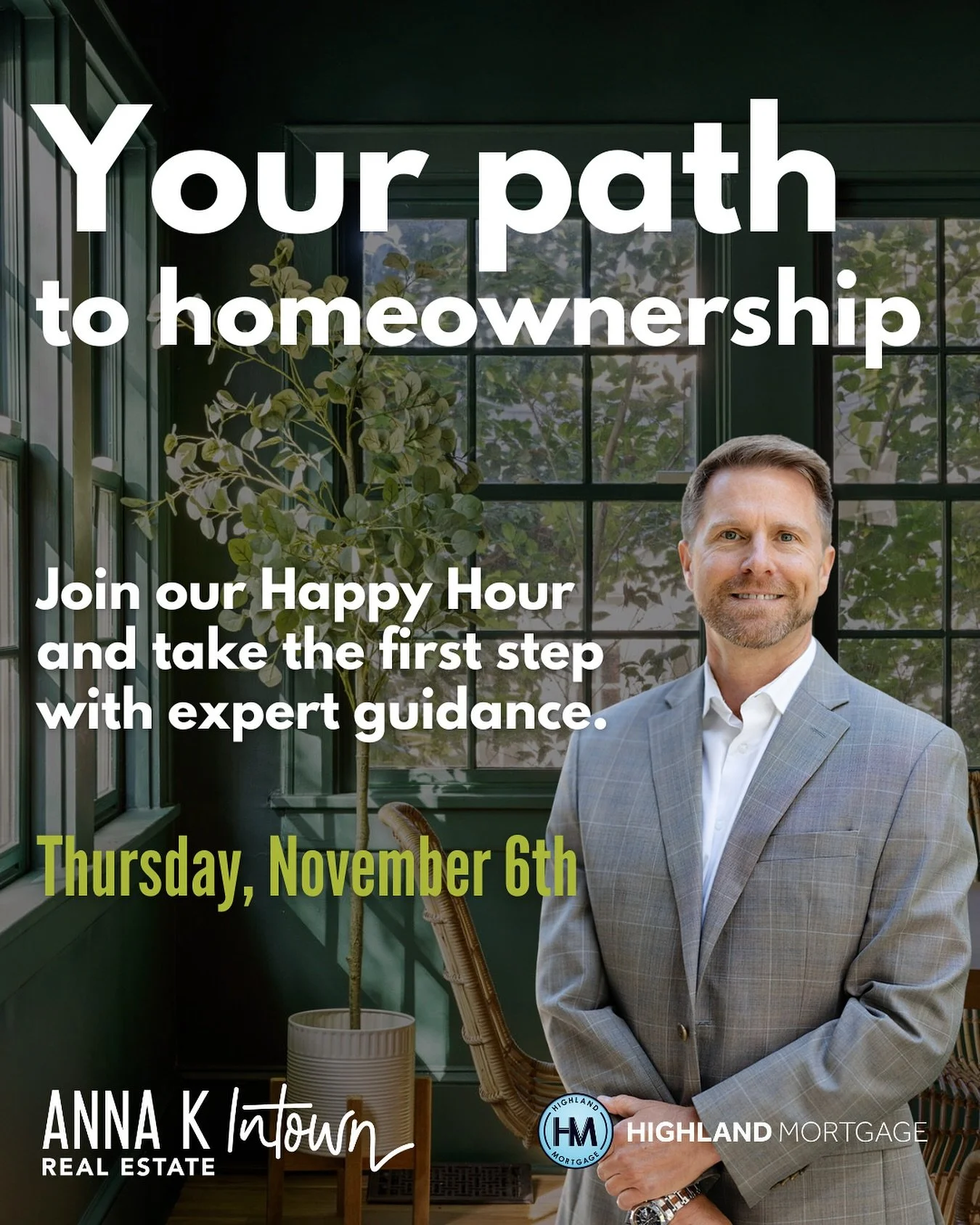 🎉 Buying a home doesn&rsquo;t have to wait!

Join us Nov 6th for Happy Hour + Home Buying 101 &mdash; everything you need to know to make a smart move before the year wraps up. 🍹🏡

📅 Nov 6th from 5pm - 7pm

🥂 Don&rsquo;t miss this opportunity sp