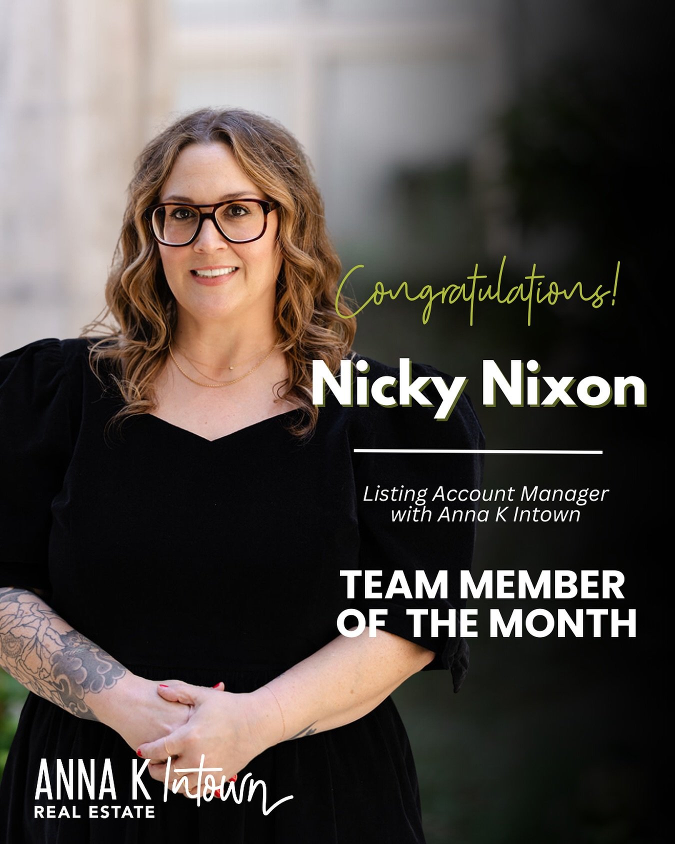 We&rsquo;re so thankful to work alongside Nicky, our Team Member of the Month! Her commitment, teamwork, and care for every client truly sets her apart. Her passion and positivity keep our real estate family shining bright every day! ✨