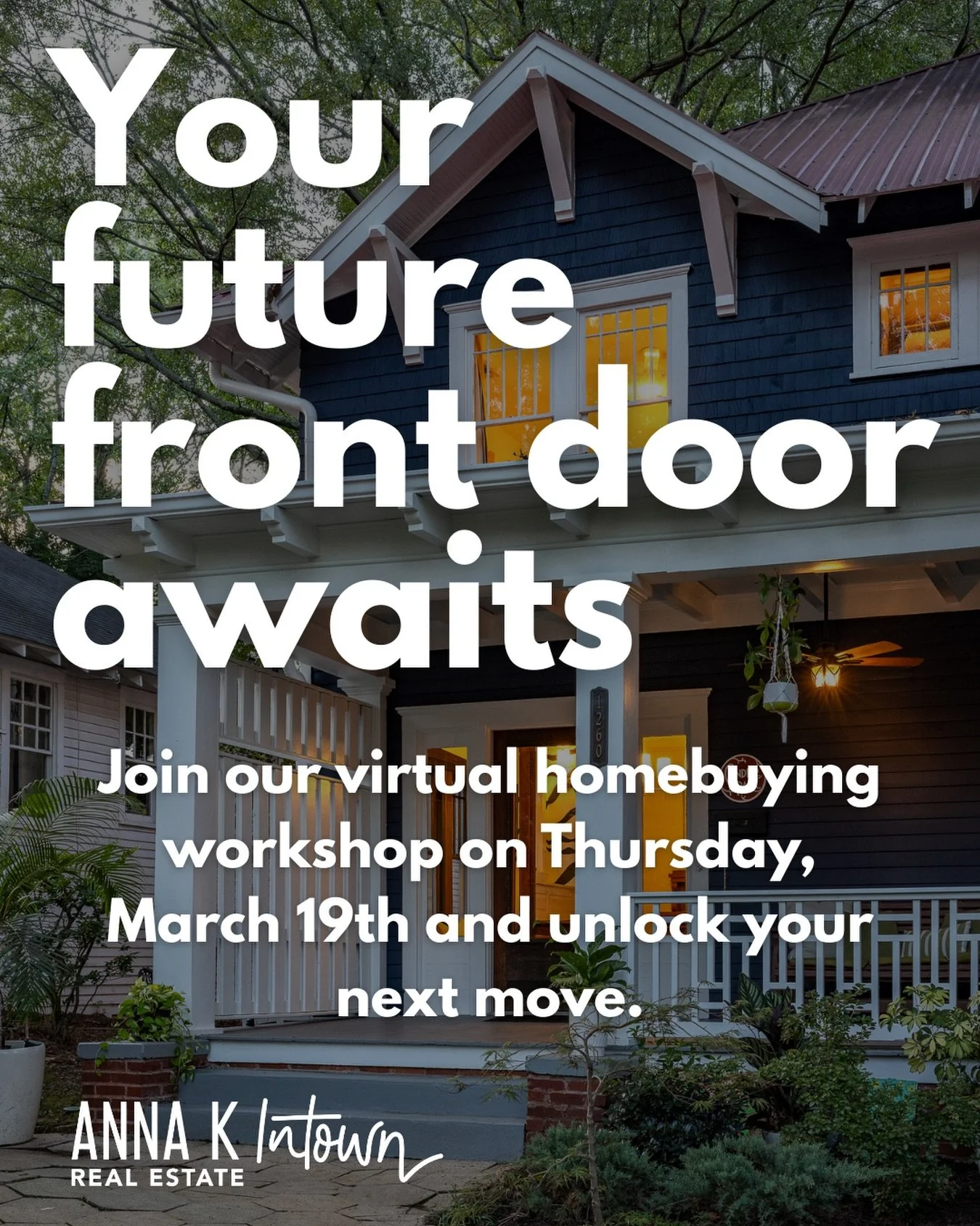Real estate is one of the most powerful wealth-building tools available &mdash; but only if you approach it strategically ✨

Join us Thursday, March 19th for a Virtual Buyer Workshop focused on smart decision-making, long-term value, and how to posit