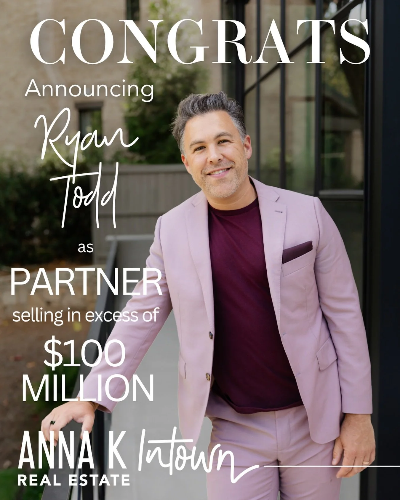 Big news at Anna K Intown ✨

After surpassing $100M in career sales volume, Ryan Todd is officially our new Partner at Anna K Intown! 🏡

Ryan&rsquo;s dedication to his clients, leadership within the team, and commitment to excellence have helped sha