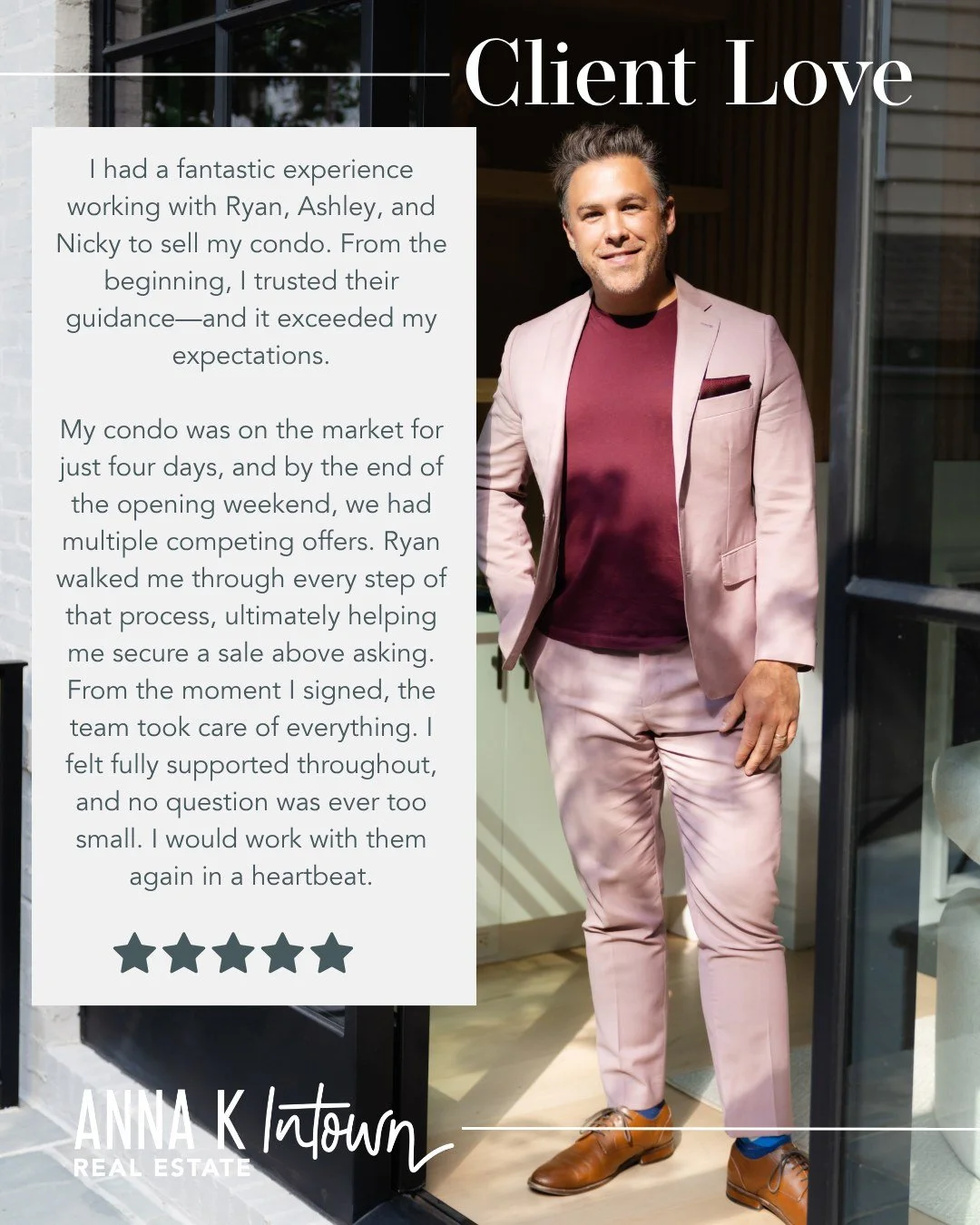 Expertise matters&mdash;especially when timing, strategy, and negotiation are everything.

At Anna K Intown, we pride ourselves on understanding the details, reading between the lines, and delivering results with care and precision.

Reach out when y