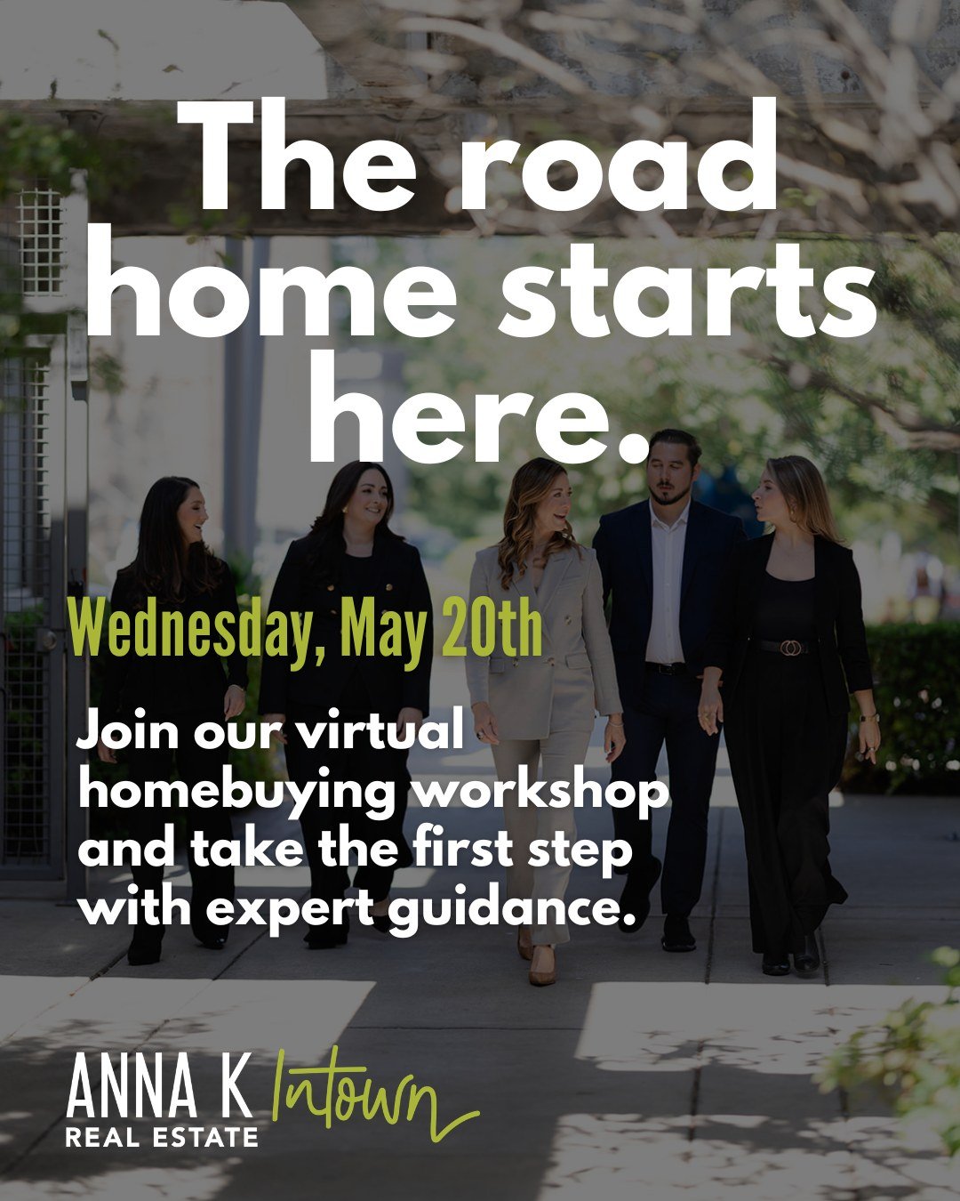 Know how to move the right way when the time comes.

Our Virtual Buyer Workshop this Wednesday, May 20th is built to give you clarity on every step, so you&rsquo;re not guessing, you&rsquo;re making informed moves.

Don&rsquo;t miss it.
