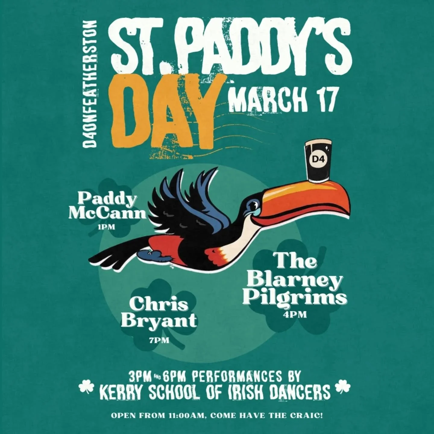 Make it a long weekend this Paddy's Day! 🍻 The pints will be creamy, the craic will be mighty&hellip; and all we need now are some backup singers for those ballads! 🍀🎶&quot;