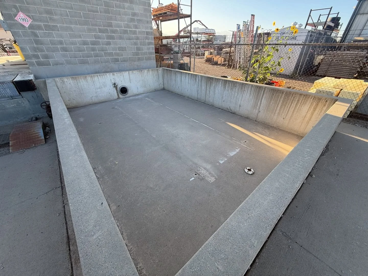 SLC Water treatment plant containment pool ☑️