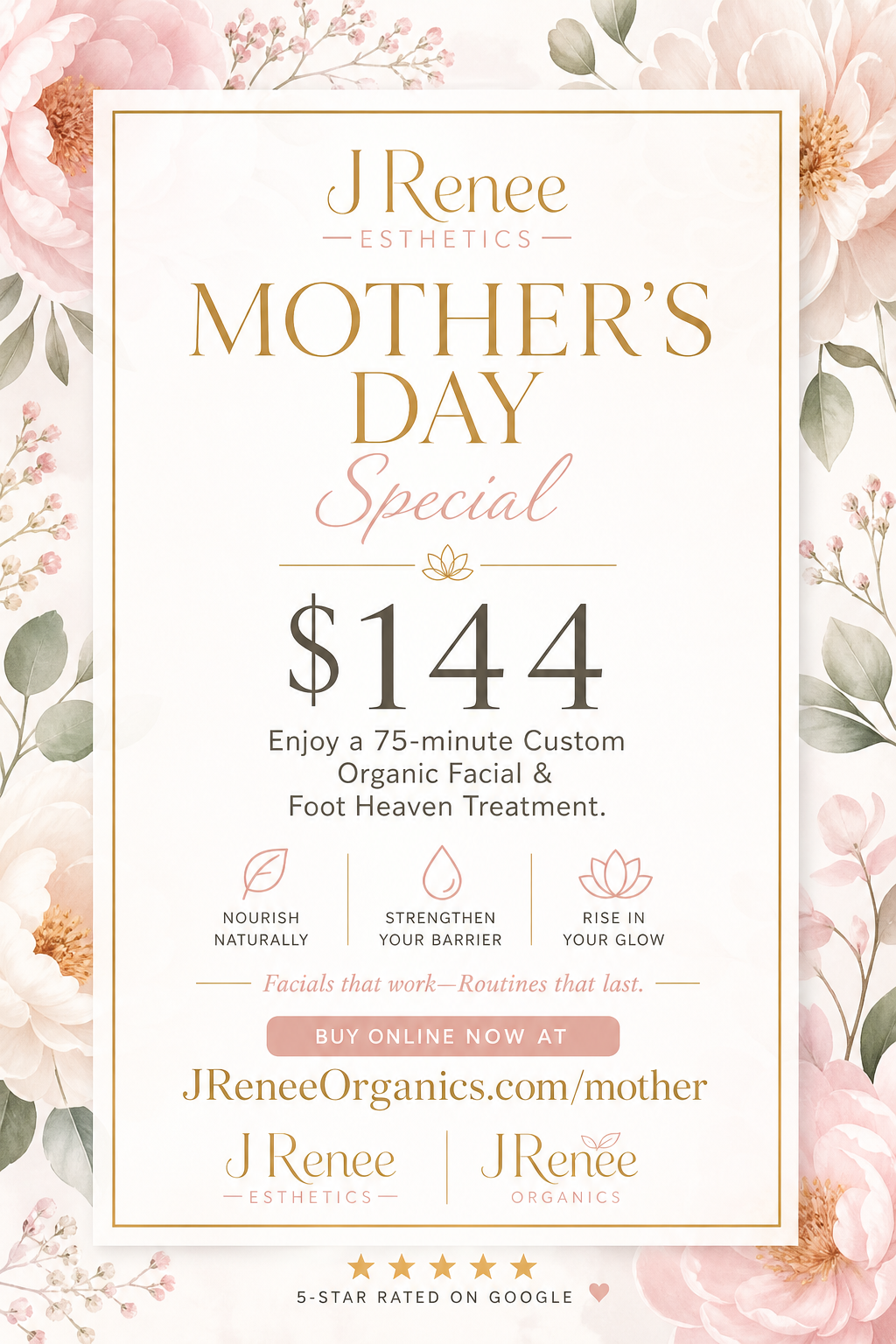 Mother's Day Facial & Foot Heaven E-Gift Card