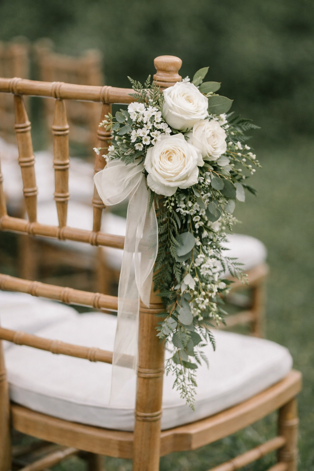 White Chair Adornment
