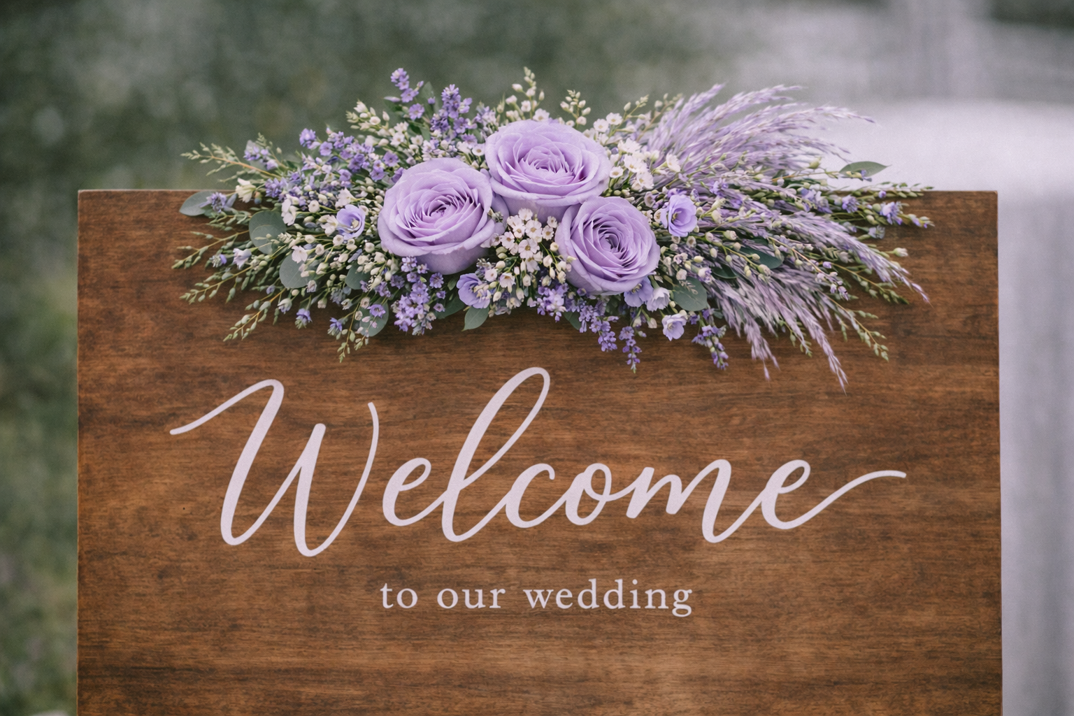 Lavender Sign Adornment