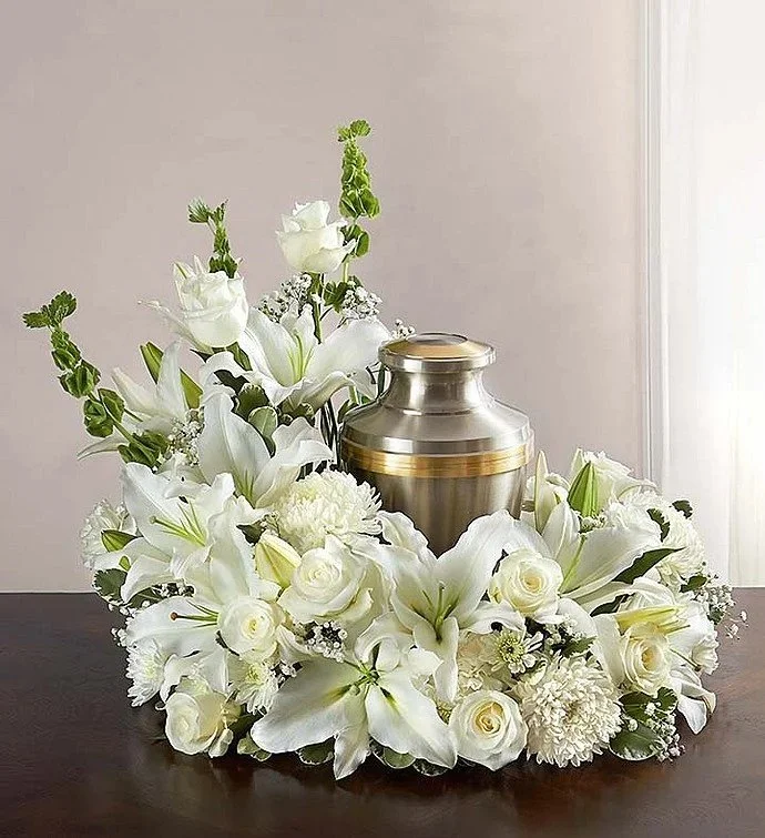 Sympathy Urn Floral Arrangement