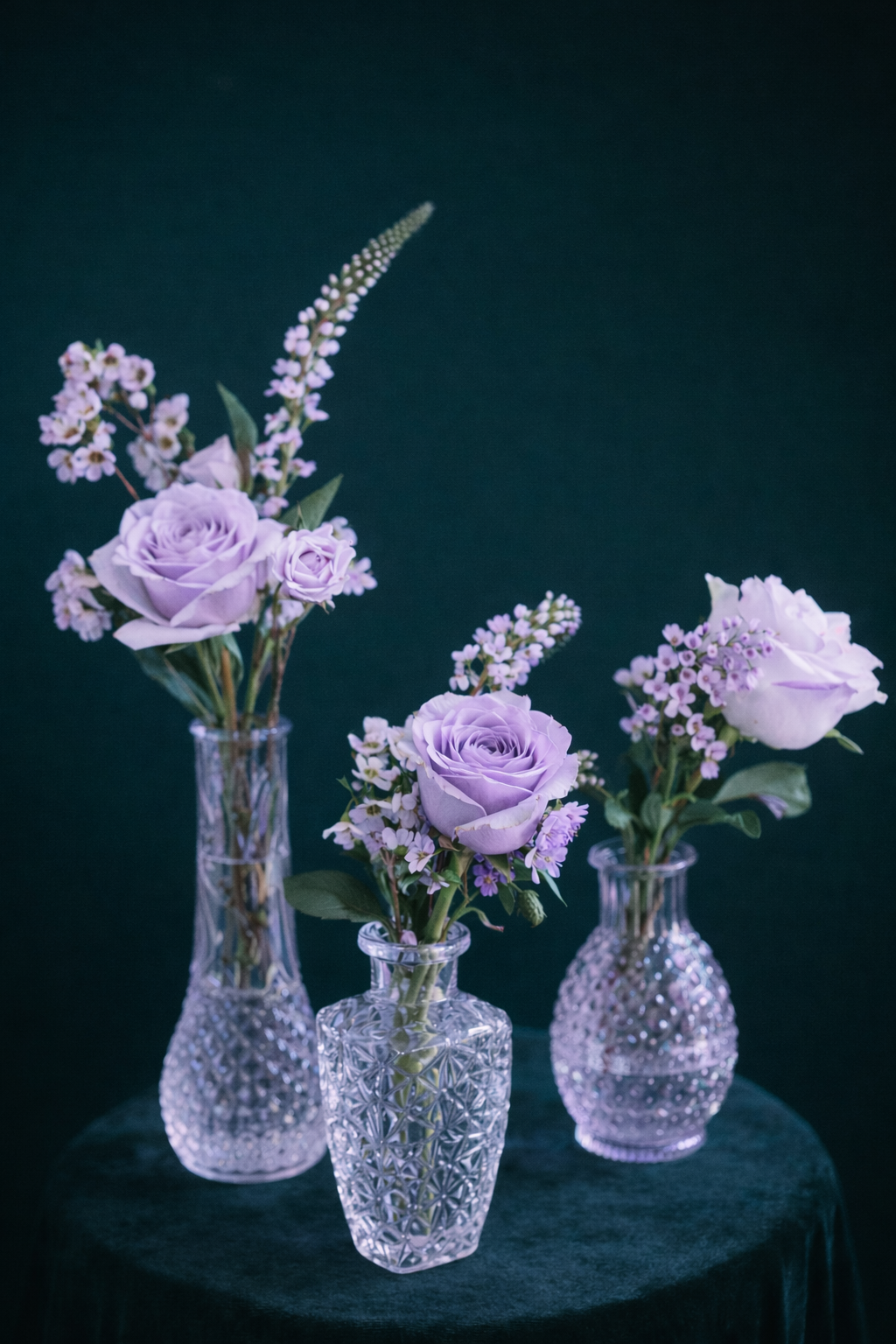 Lavender Bud Vase Set of 3