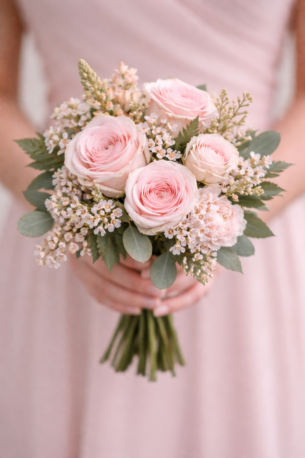 Blush Bridesmaid Arrangement