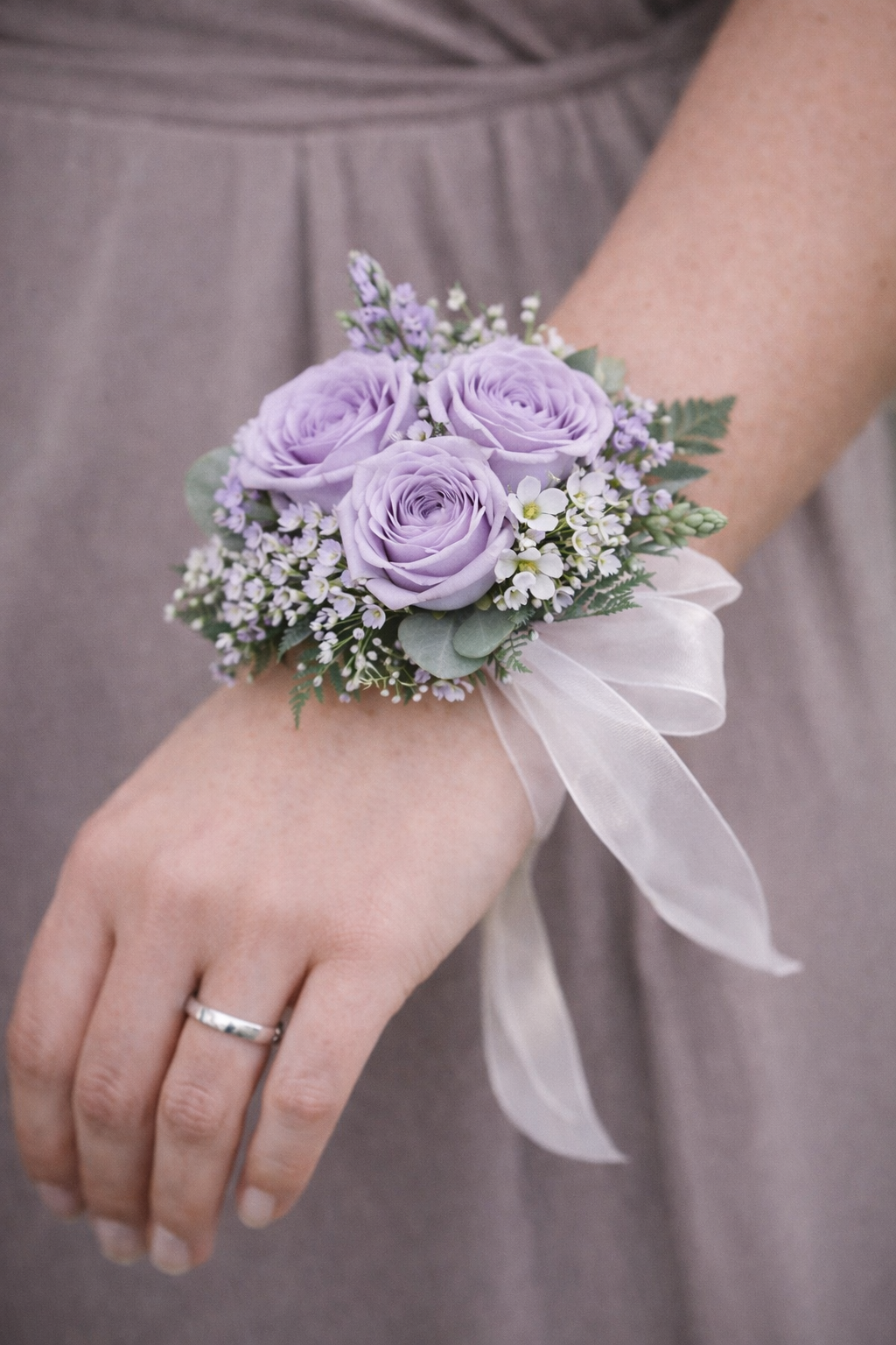 Lavender Wrist Corsage