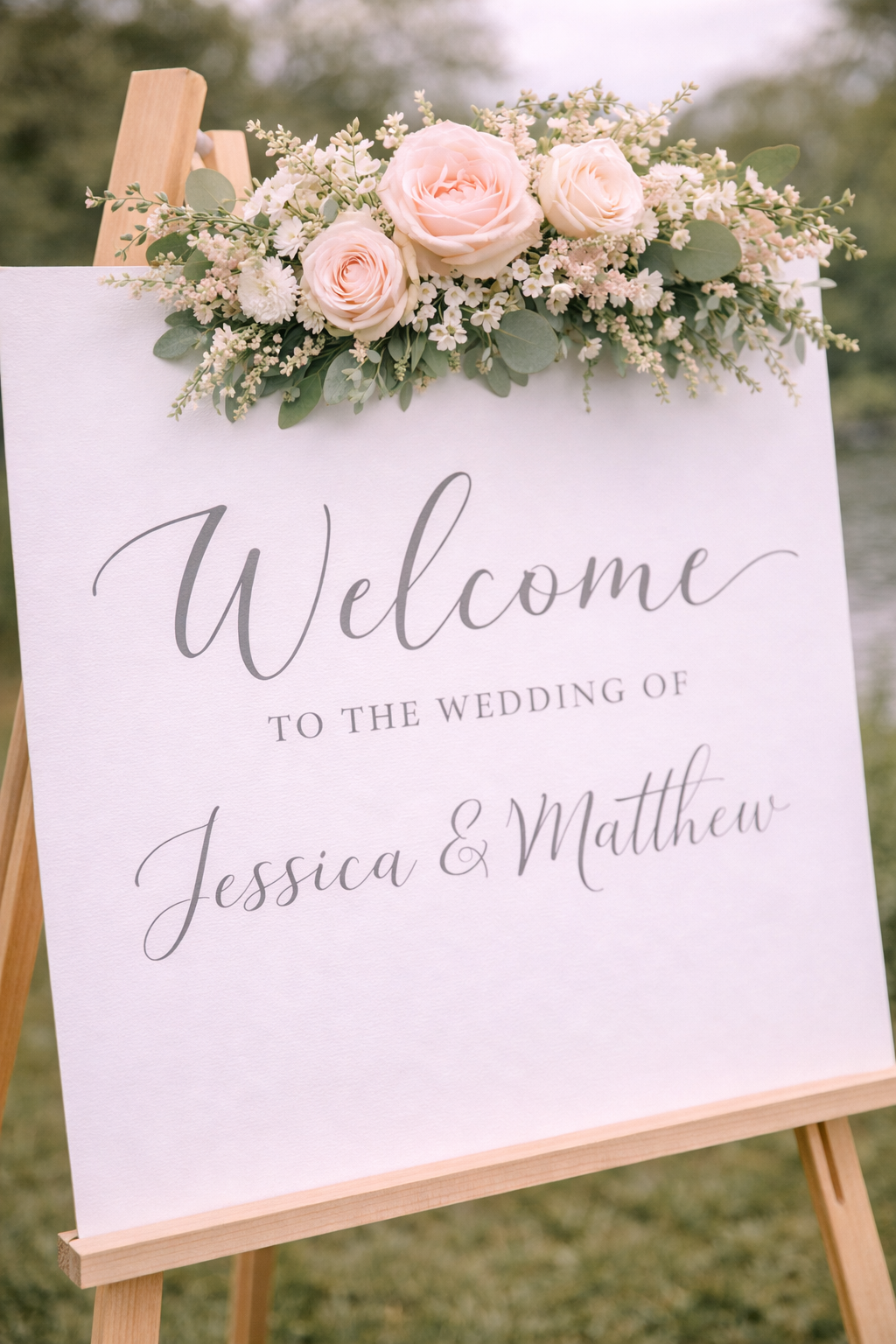 Blush Sign Adornment