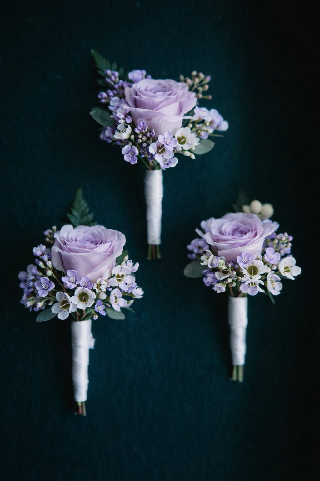 Lavender Boutonniere