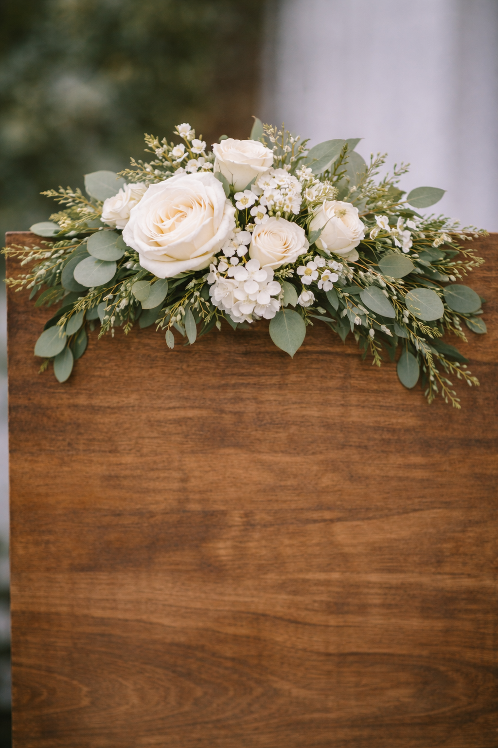 White Sign Adornment