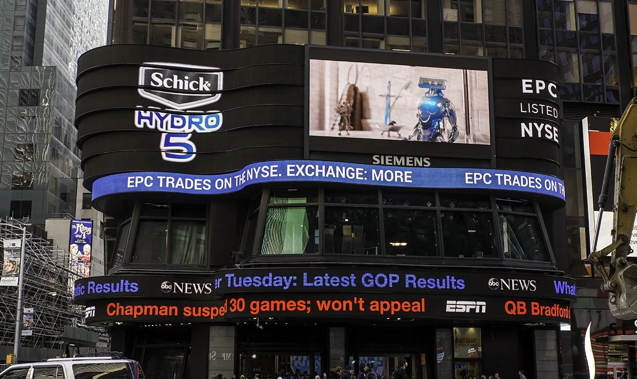 Schick Hydro Times Square OOH