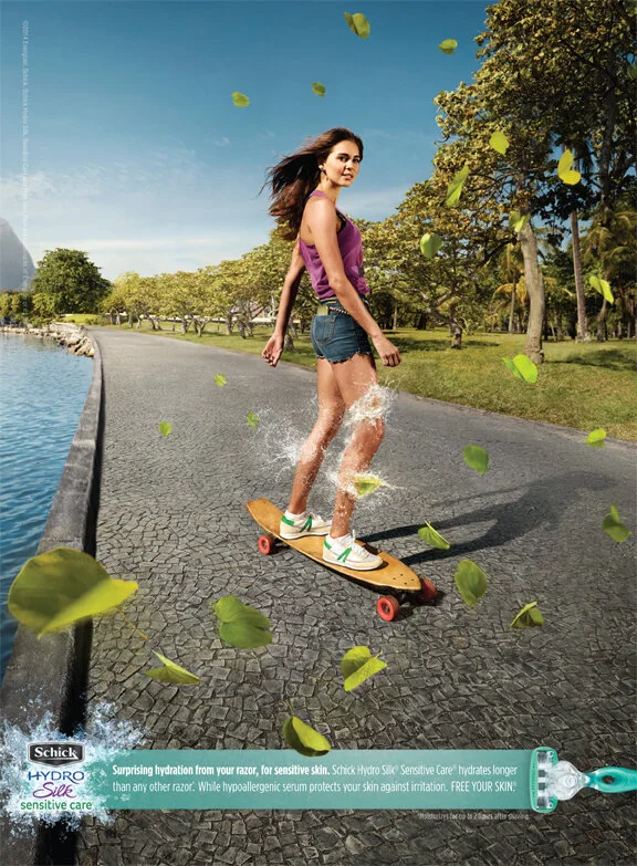 Schick Hydro Silk Longboard Print