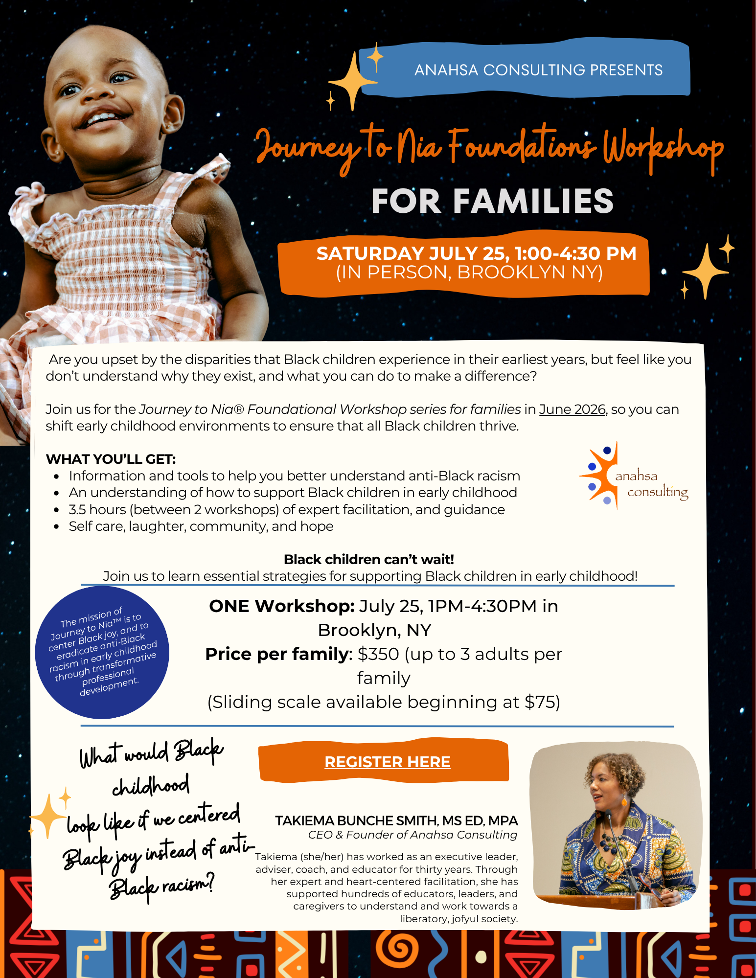 Journey to Nia Foundational Workshop for Families