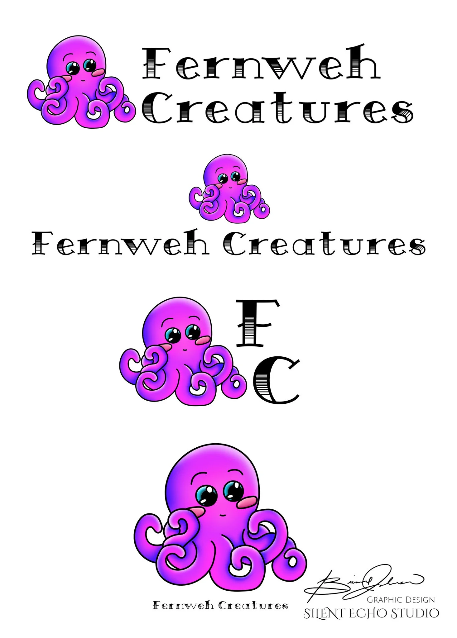 Fernweh Creatures Octopus Logo Sample Board.jpg