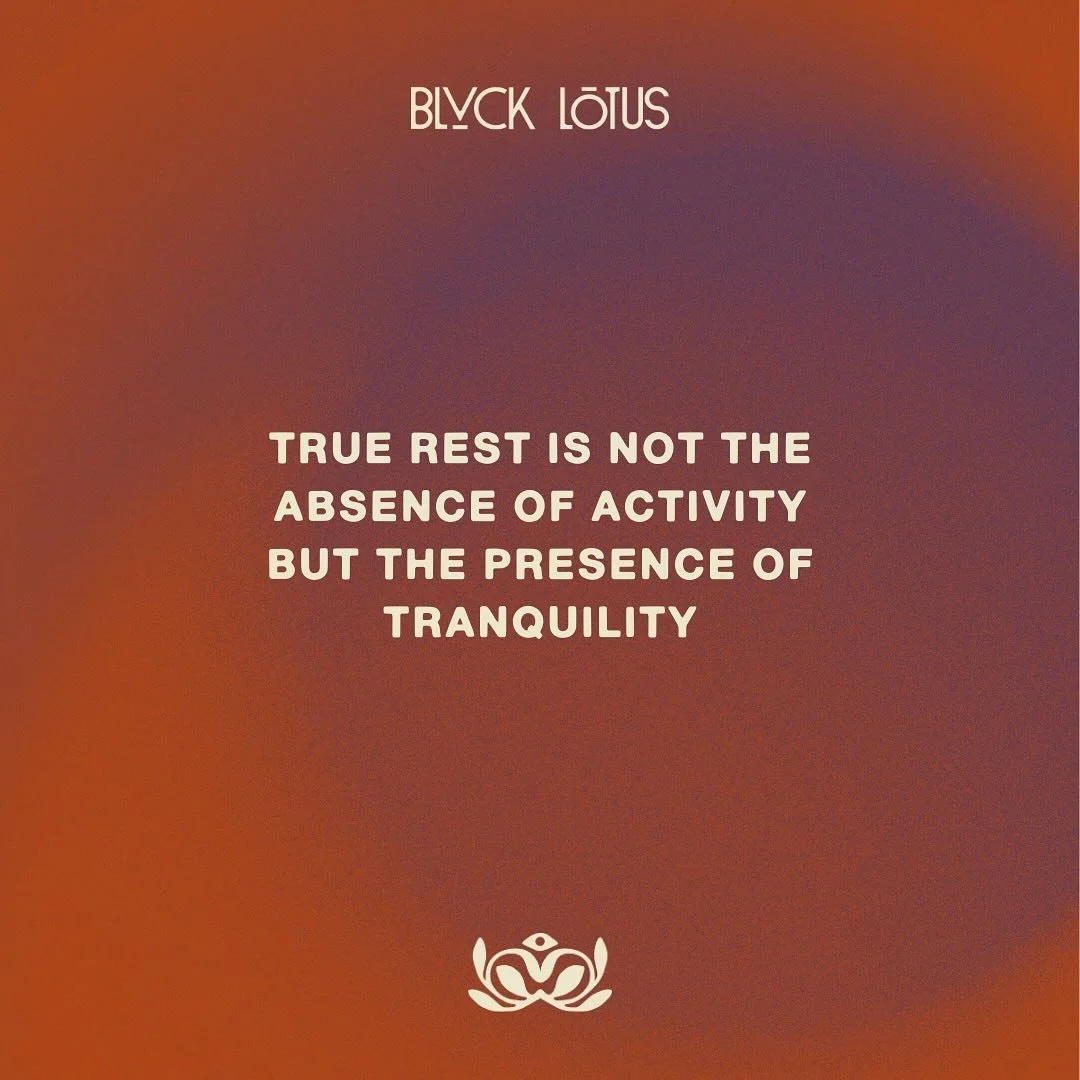 Hey, beautiful souls 🫶🏾

In the midst of our bustling lives, it&rsquo;s easy to forget that rest is not a luxury but a necessity. At Blvck Lotus Wellness, we believe that true rest isn&rsquo;t about stopping everything&mdash;it&rsquo;s about findin